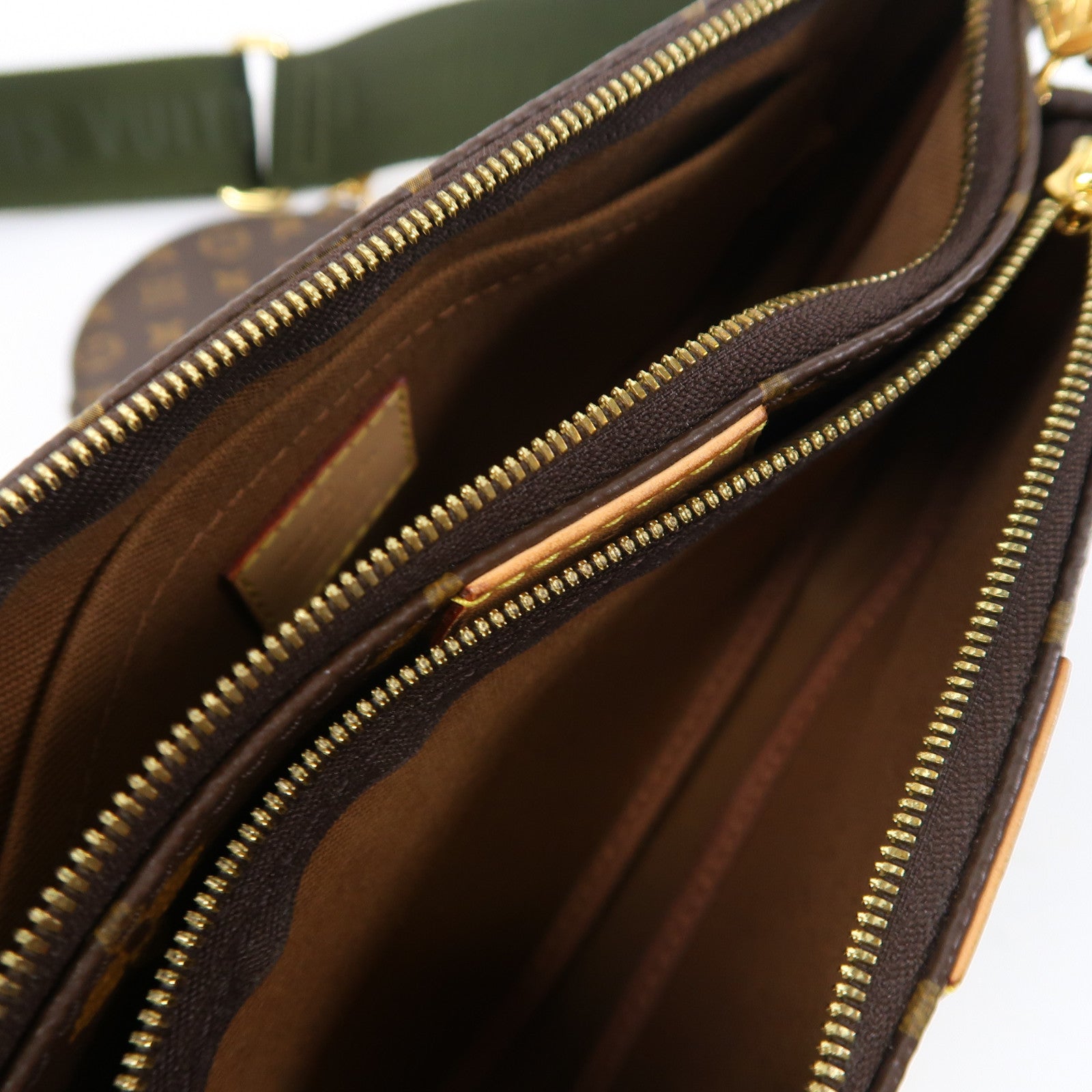 LOUIS VUITTON Monogram Multi Pochette金扣肩背袋啡色