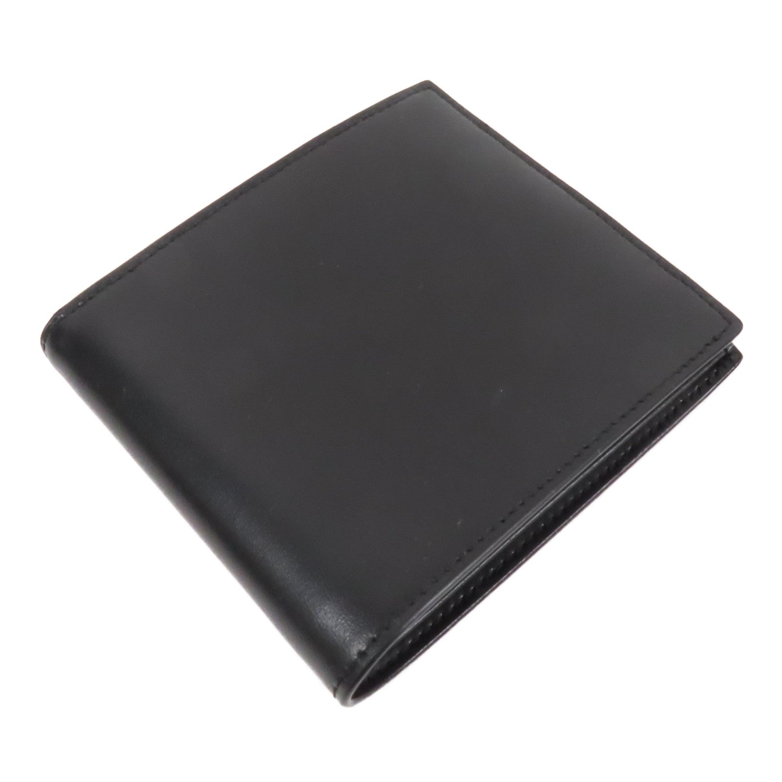 SAINT LAURENT 皮革Tiny Cassandre East/West Wallet皮革Bi-fold Wallet銀扣錢包