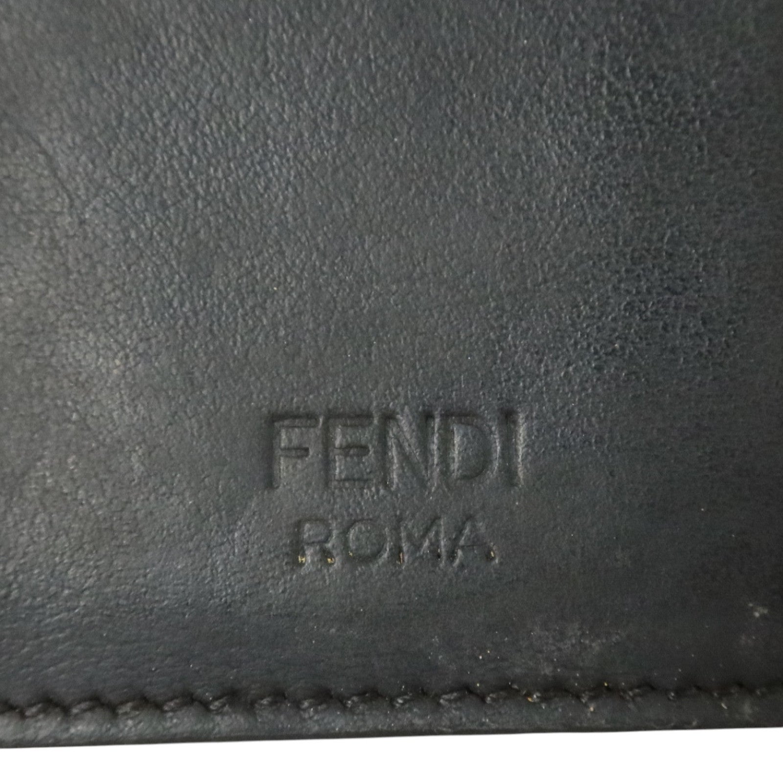 FENDI 牛皮皮革Card Holder銀扣卡片套