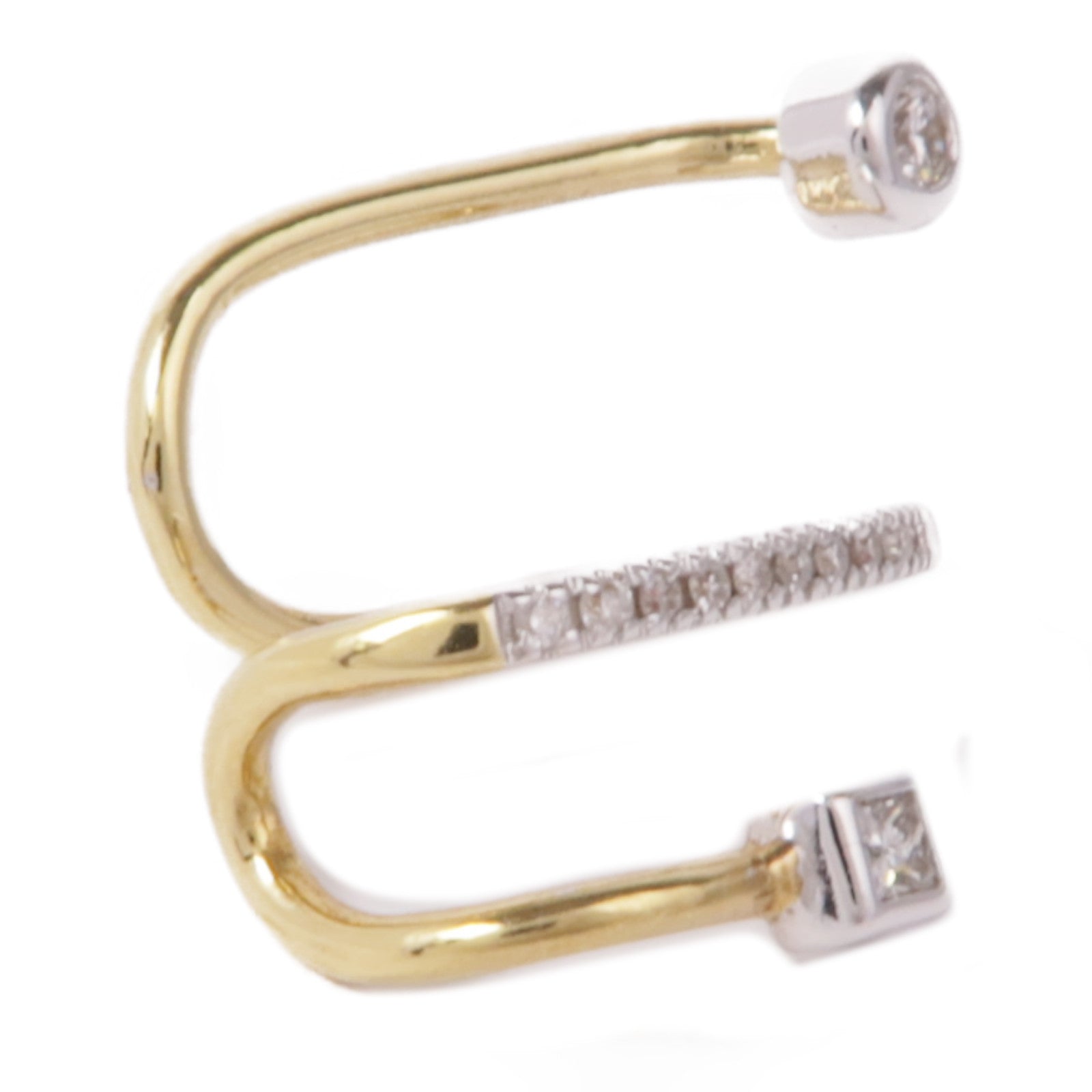 JEWELRY 18K黃金Diamond Ear Cuff鑽石耳夾