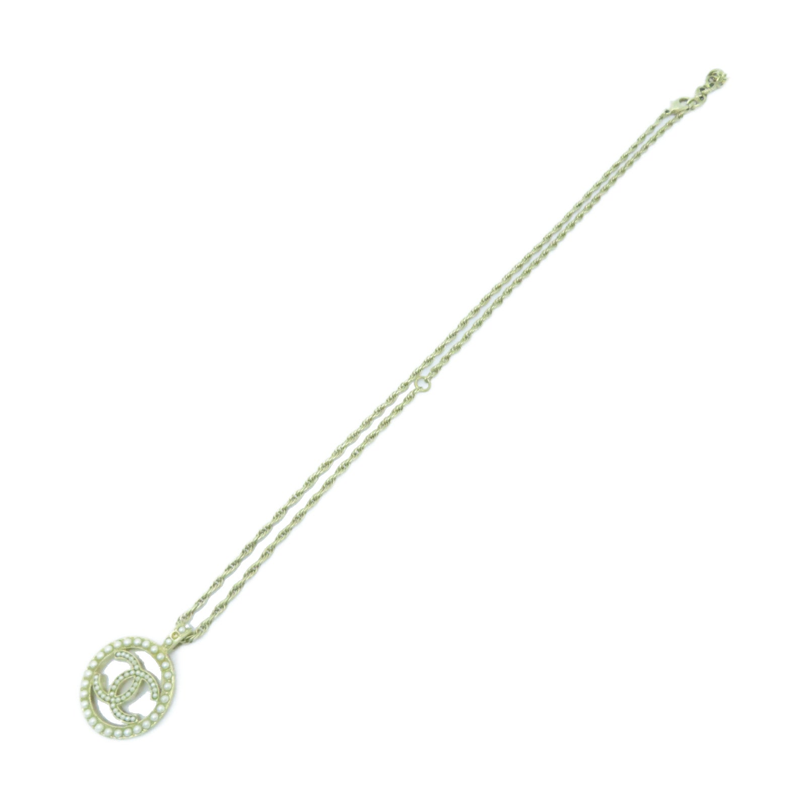 CHANEL 【激減優惠】金屬Necklace項鍊金色#60cm
