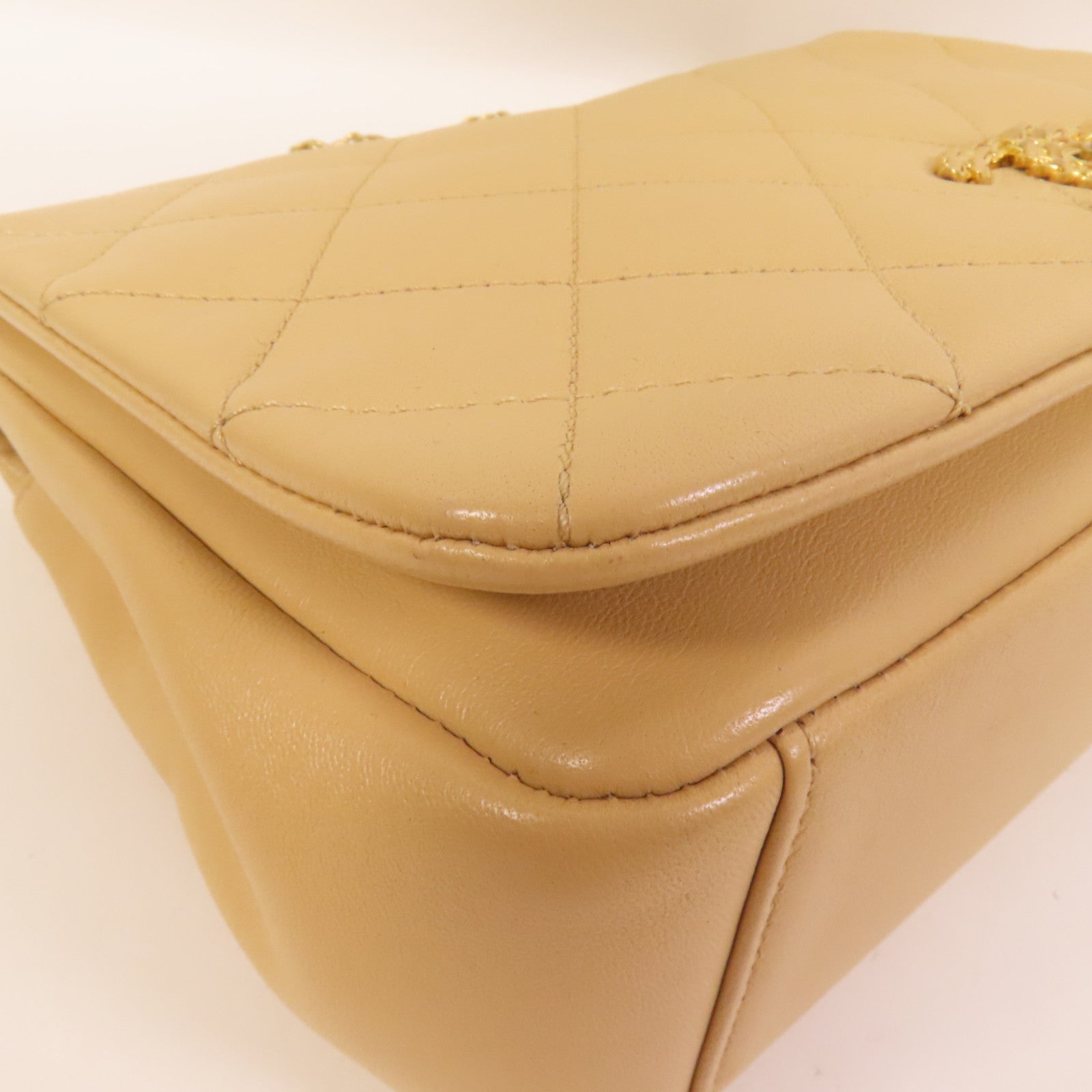 CHANEL 羊皮皮革Chain Shoulder Bag鏈帶肩背袋