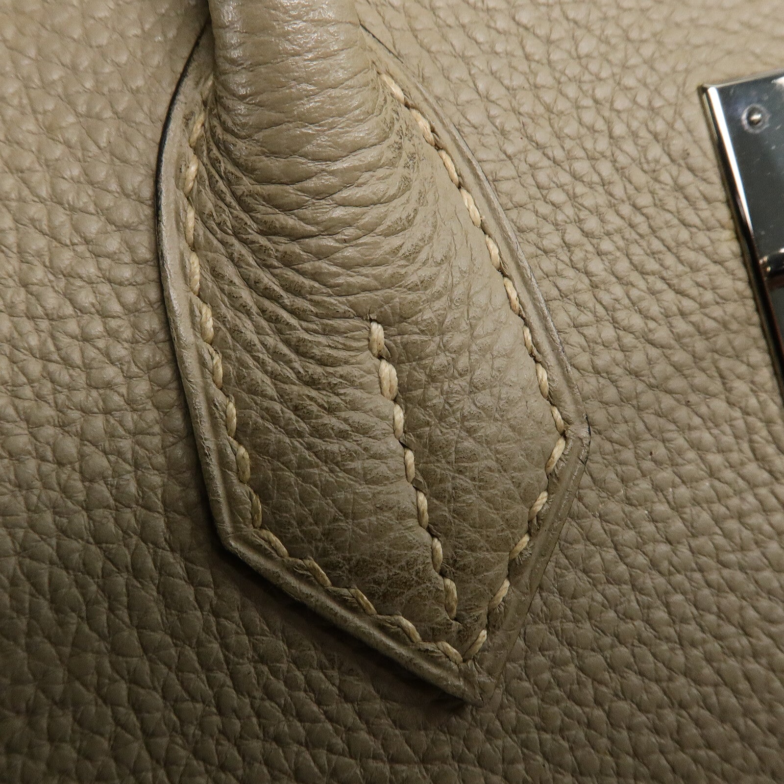 HERMES Togo皮革Birkin 30手挽袋Gris Tourterelle