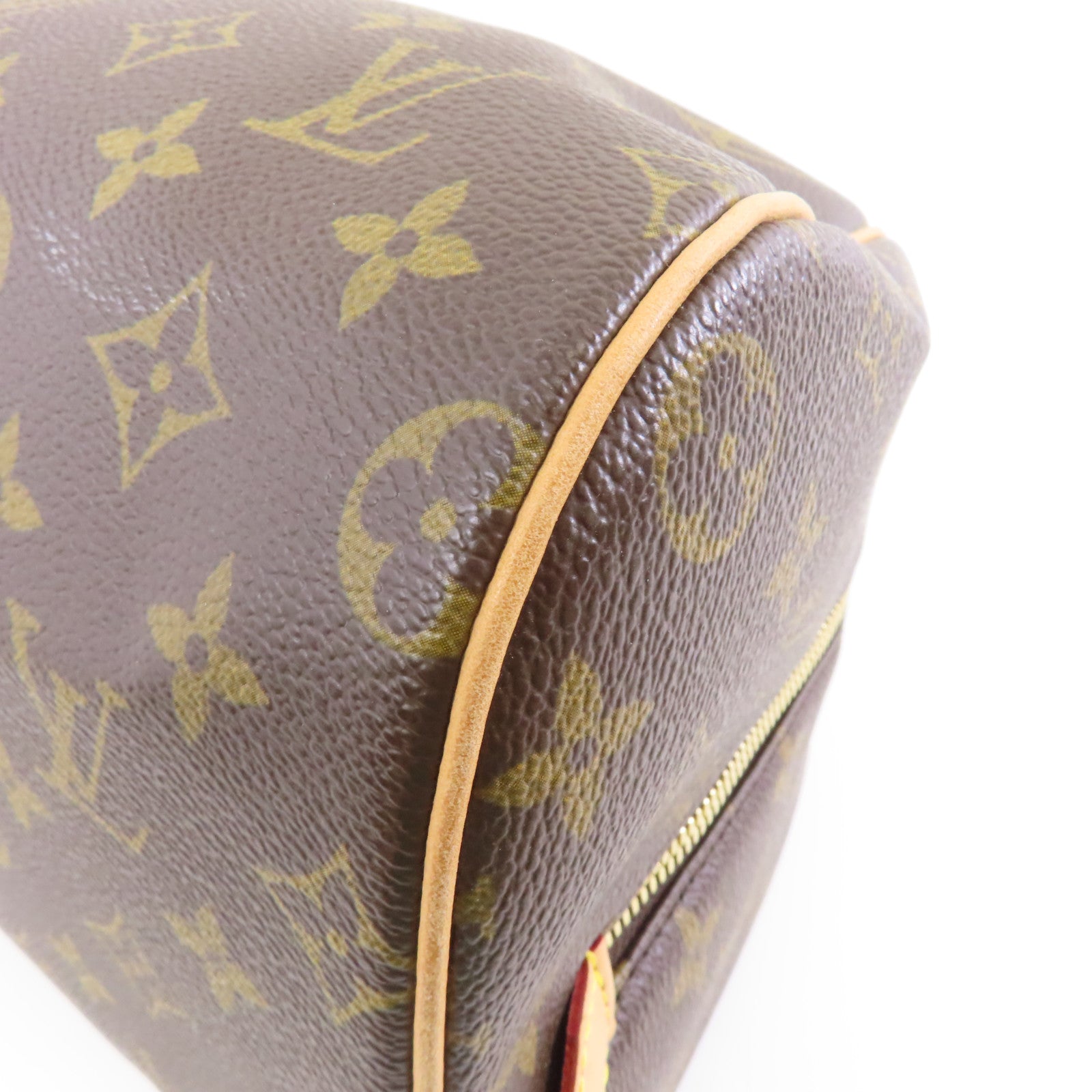 LOUIS VUITTON Monogram Ribera MM金扣手挽袋啡色