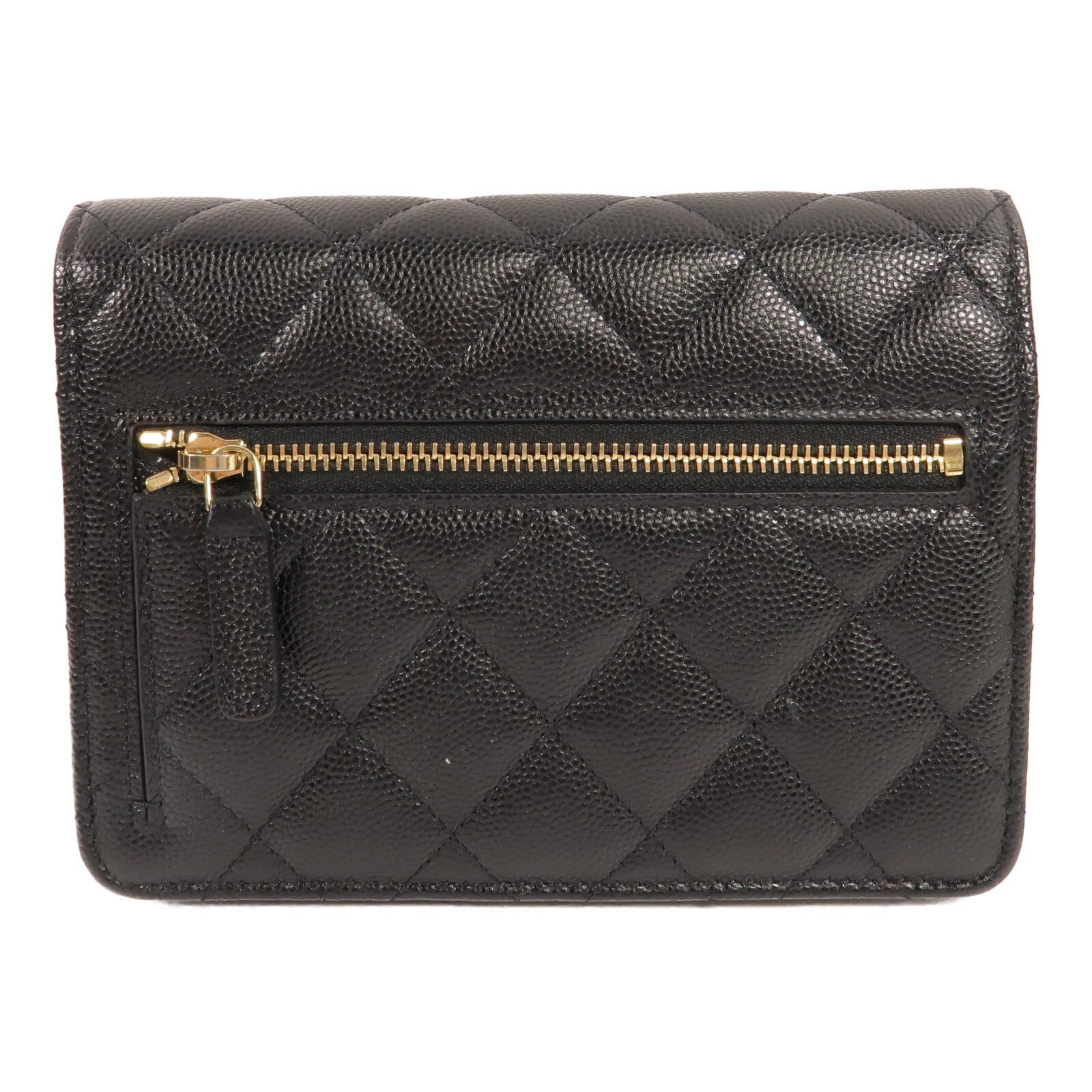 CHANEL 牛皮皮革Mini WOC Wallet On Chain鏈帶肩背袋