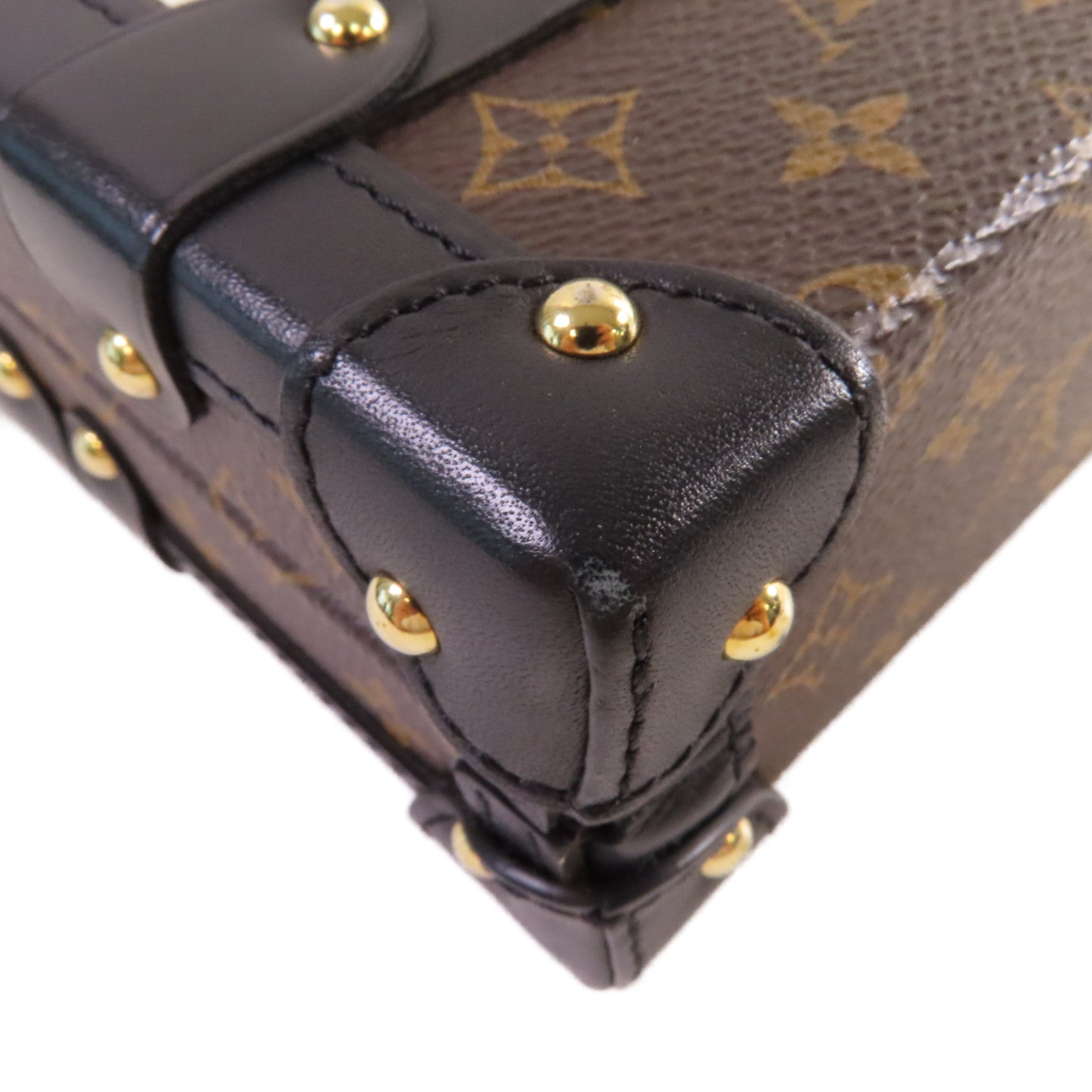 LOUIS VUITTON 【激減優惠】Monogram Petite Malle Shoulder Bag金扣肩背袋啡色