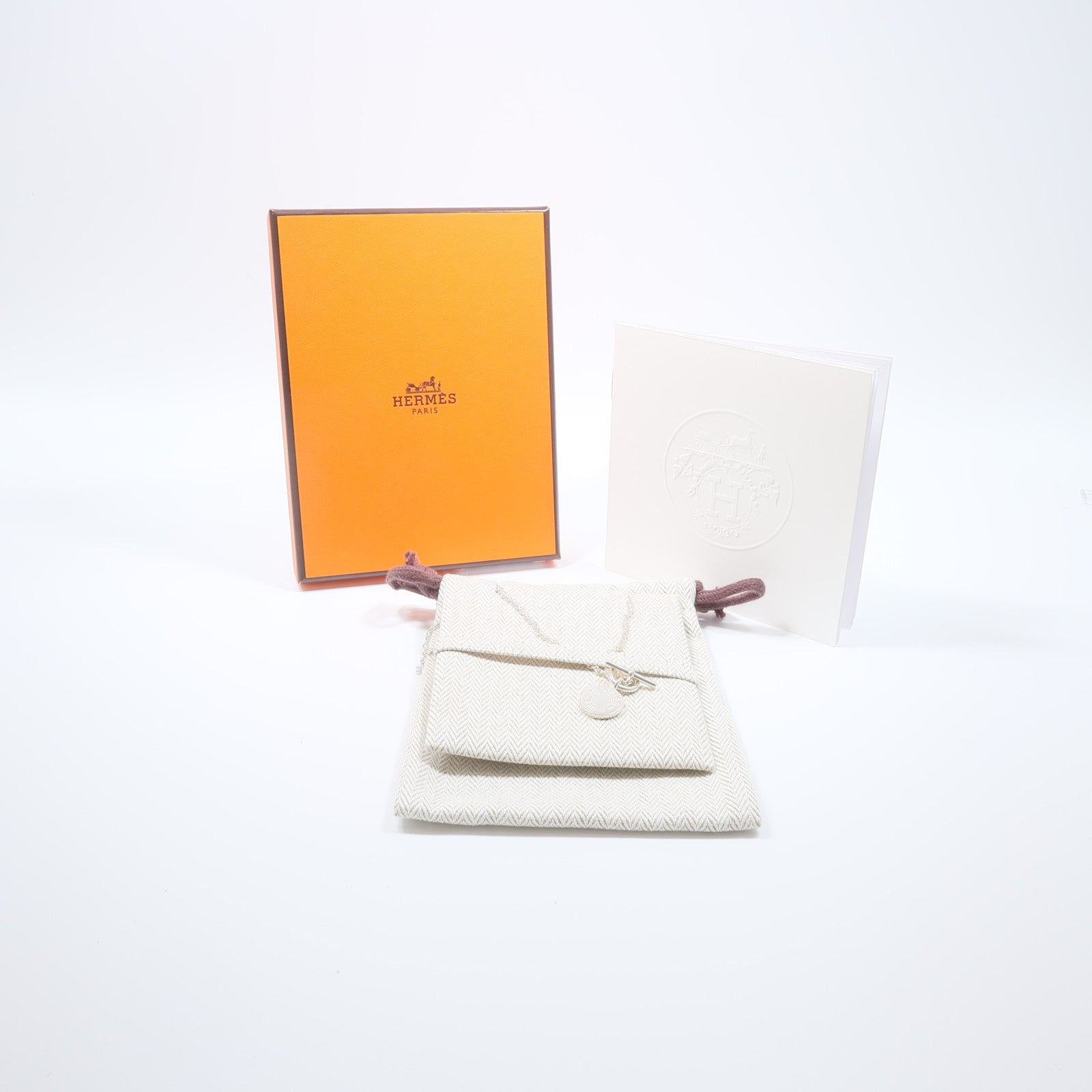 HERMES 金屬Amulettes Ex-Libris Necklace項鍊