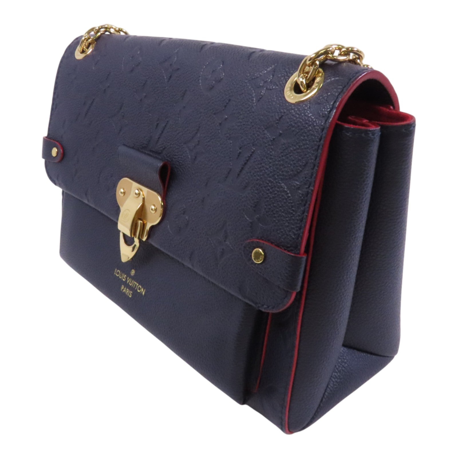 LOUIS VUITTON Monogram Empreinte Vavin PM金扣鏈帶肩背袋