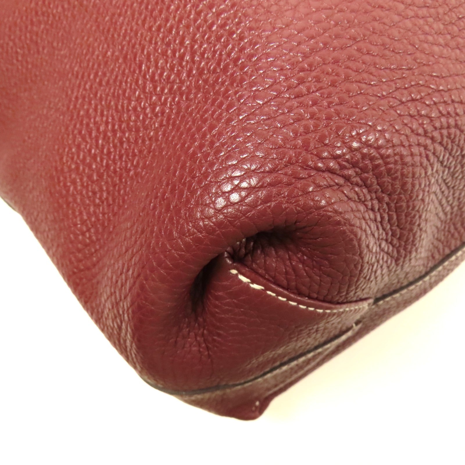 HERMES Clemence皮革Double Sens 35肩背袋Rubis