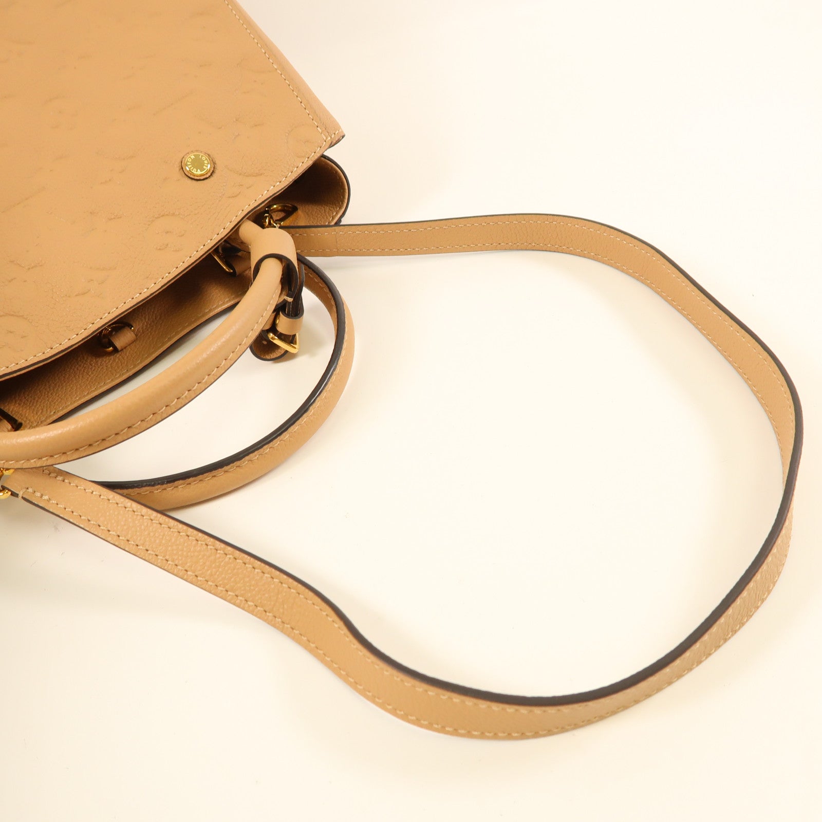 LOUIS VUITTON Monogram Empreinte Montaigne MM手挽肩背兩用袋