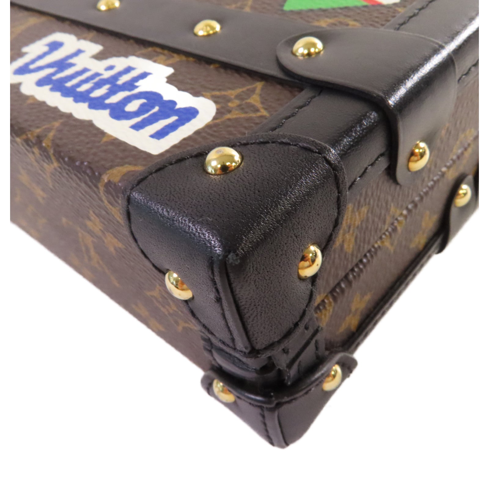 LOUIS VUITTON 【激減優惠】Monogram Petite Malle Shoulder Bag金扣肩背袋啡色