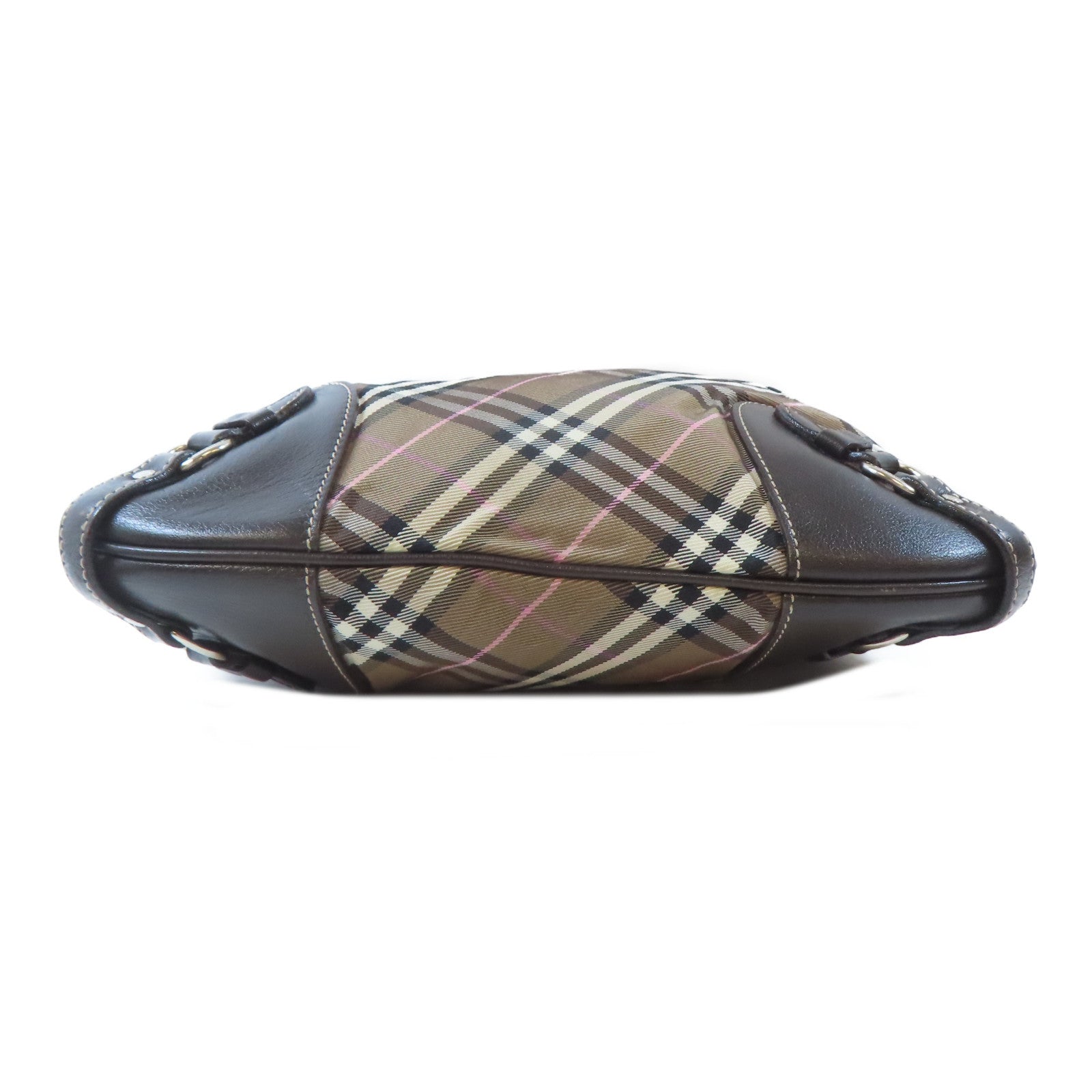 BURBERRY BLUE LABEL 尼龍Shoulder Bag銀扣肩背袋啡色