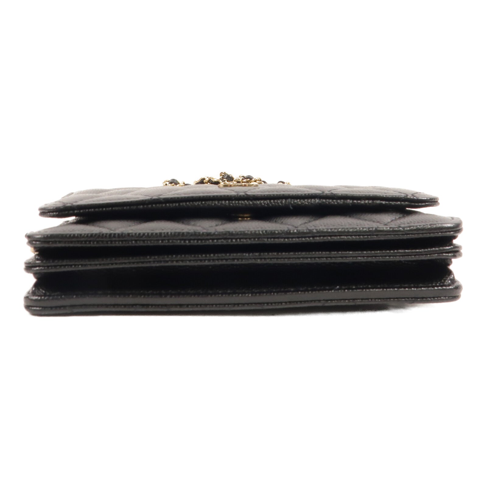 CHANEL 牛皮皮革Mini WOC Wallet On Chain鏈帶肩背袋