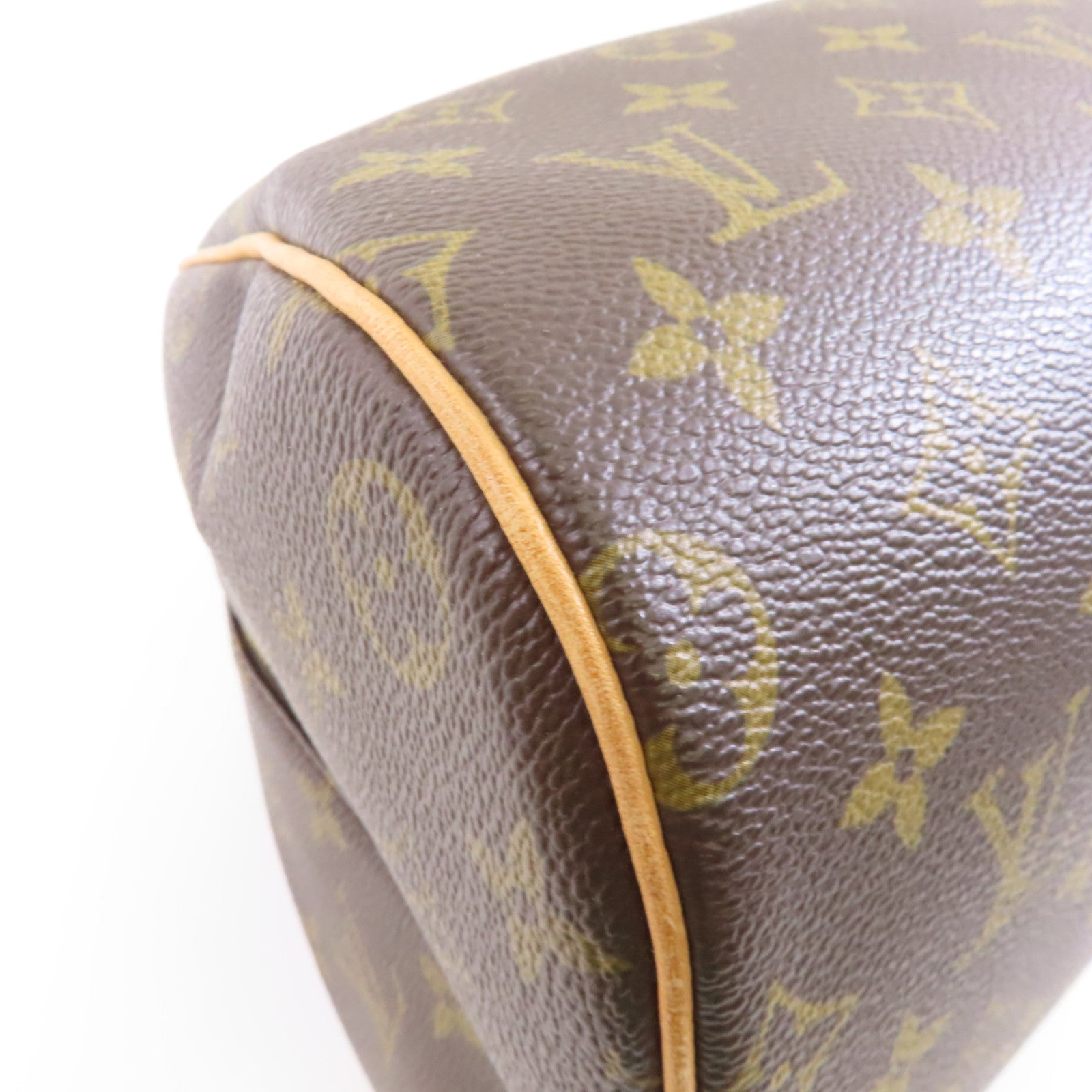 LOUIS VUITTON Monogram Ribera MM金扣手挽袋啡色