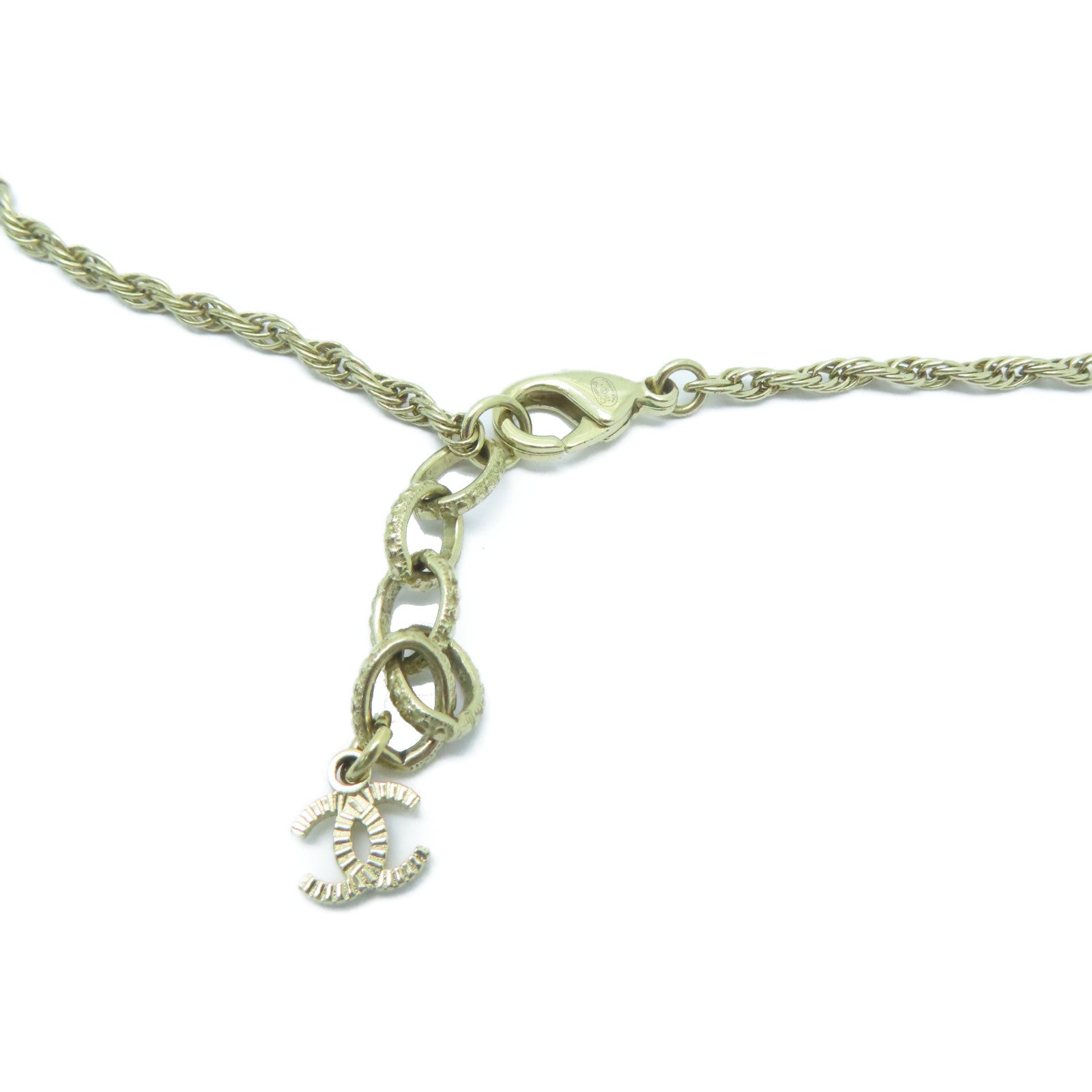 CHANEL 【激減優惠】金屬Necklace項鍊金色#60cm