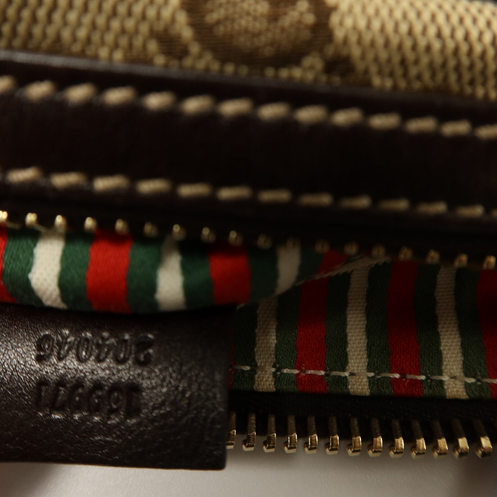 GUCCI 帆布Boston GG手挽袋