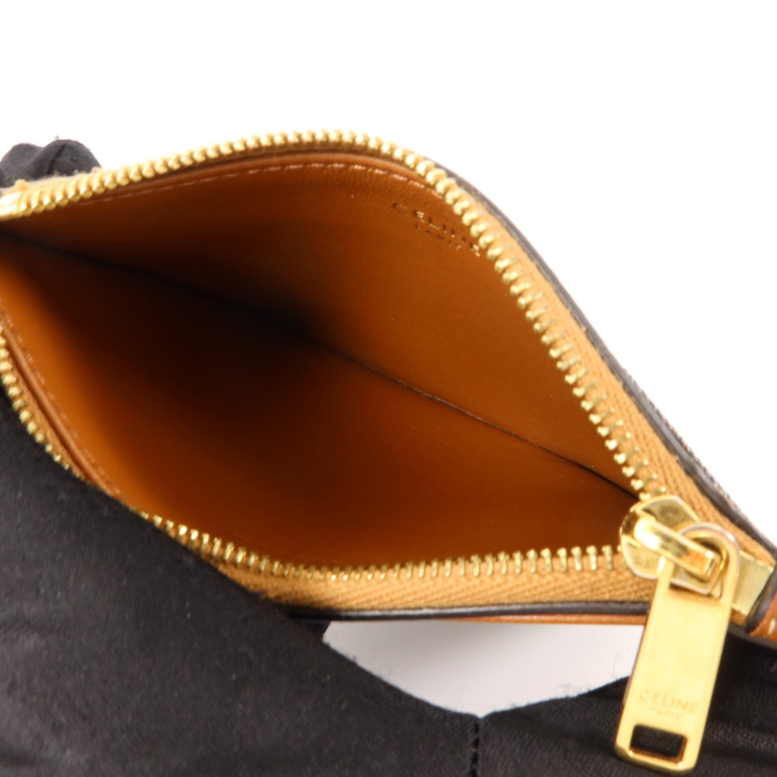 CELINE 塗層帆布Zipped Card Holder卡片套