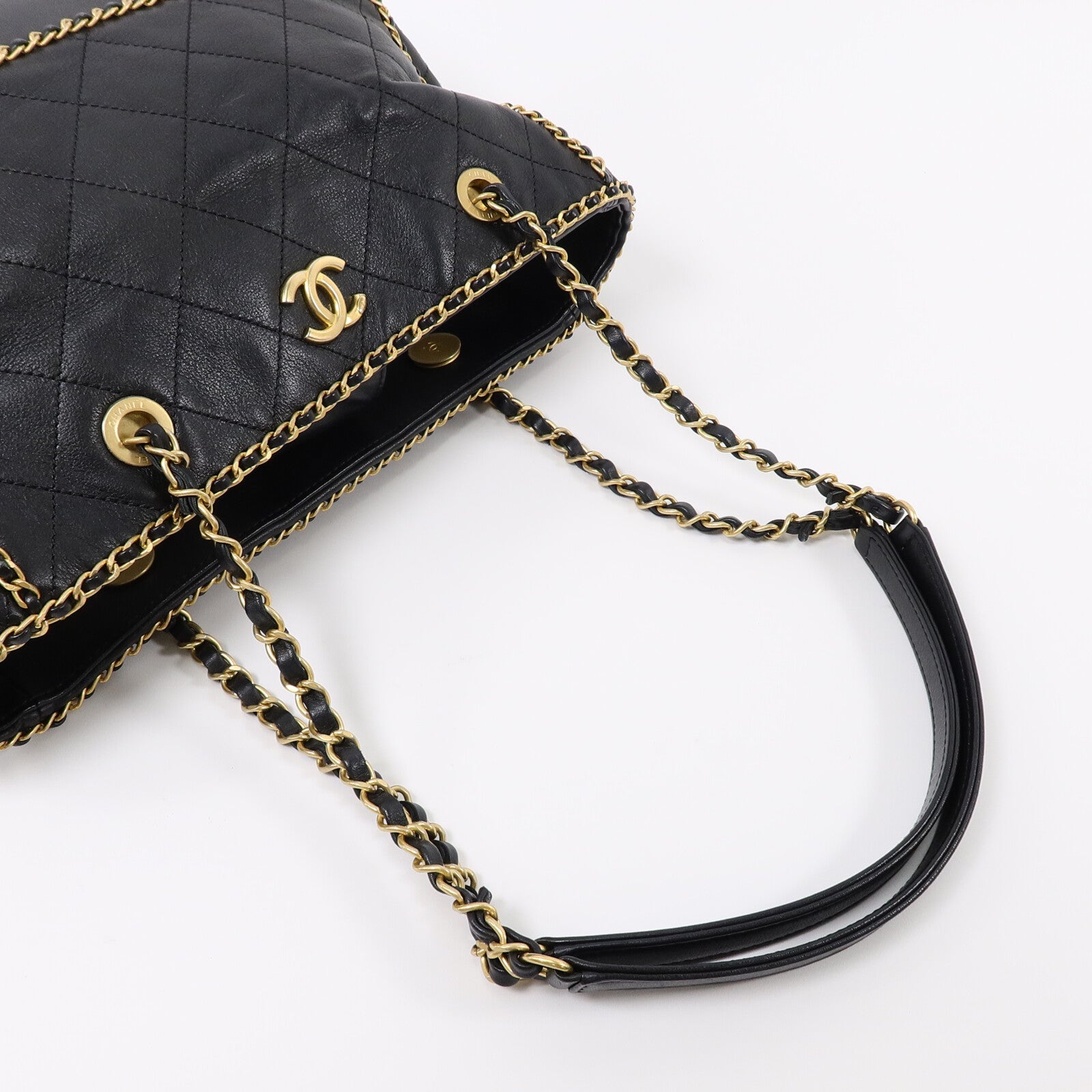 CHANEL 牛皮皮革Chain Shoulder Bag肩背袋