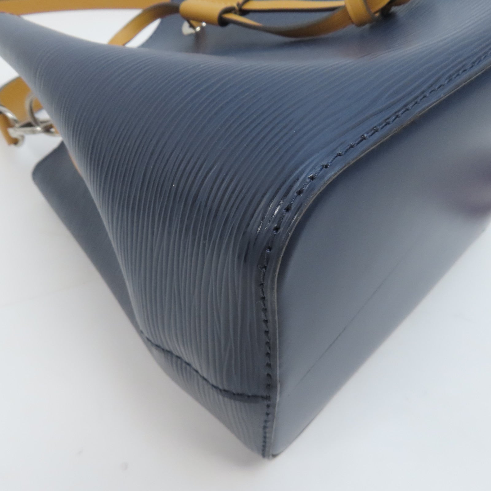 LOUIS VUITTON Epi NeoNoe BB銀扣手挽肩背兩用袋深藍色