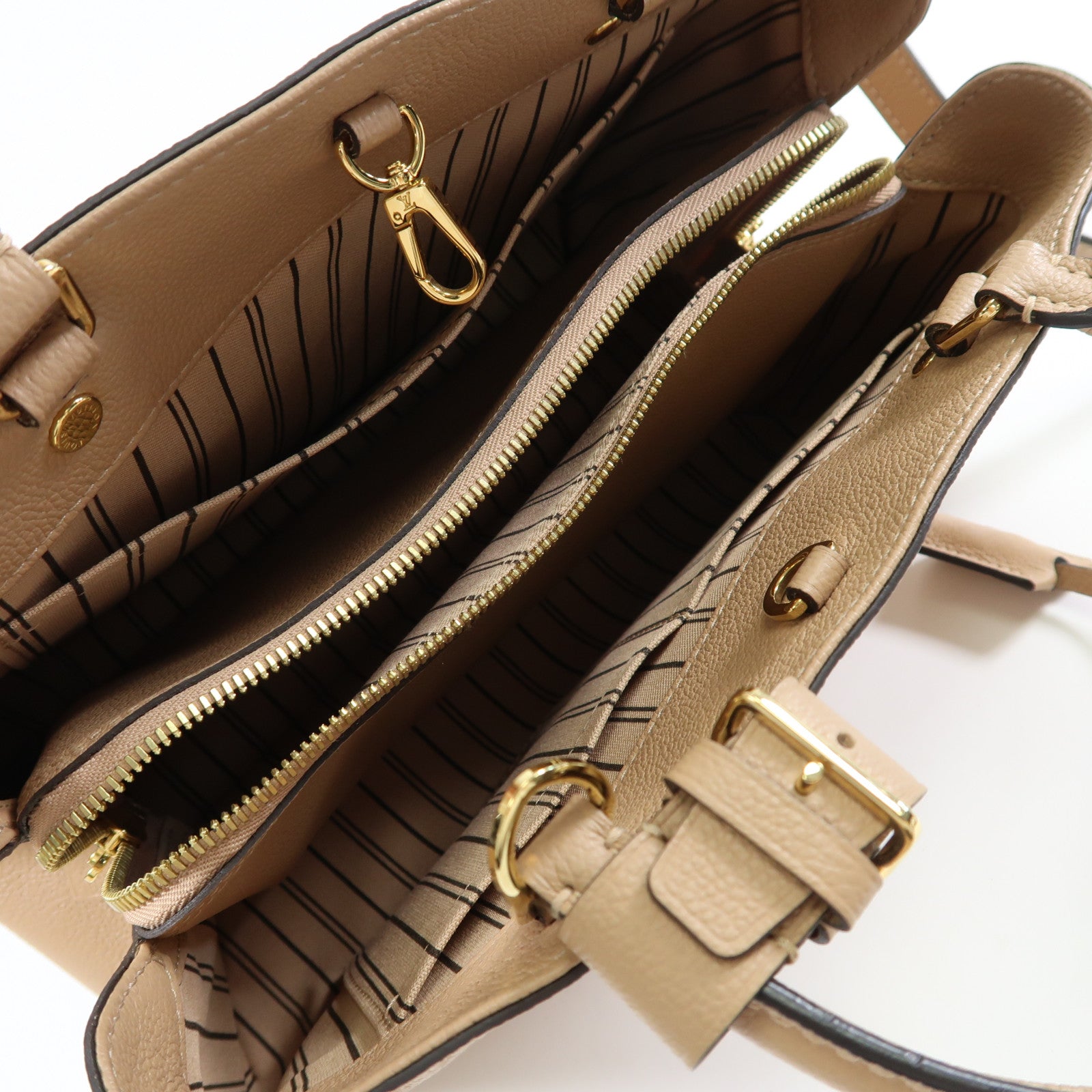 LOUIS VUITTON Monogram Empreinte Montaigne MM手挽肩背兩用袋