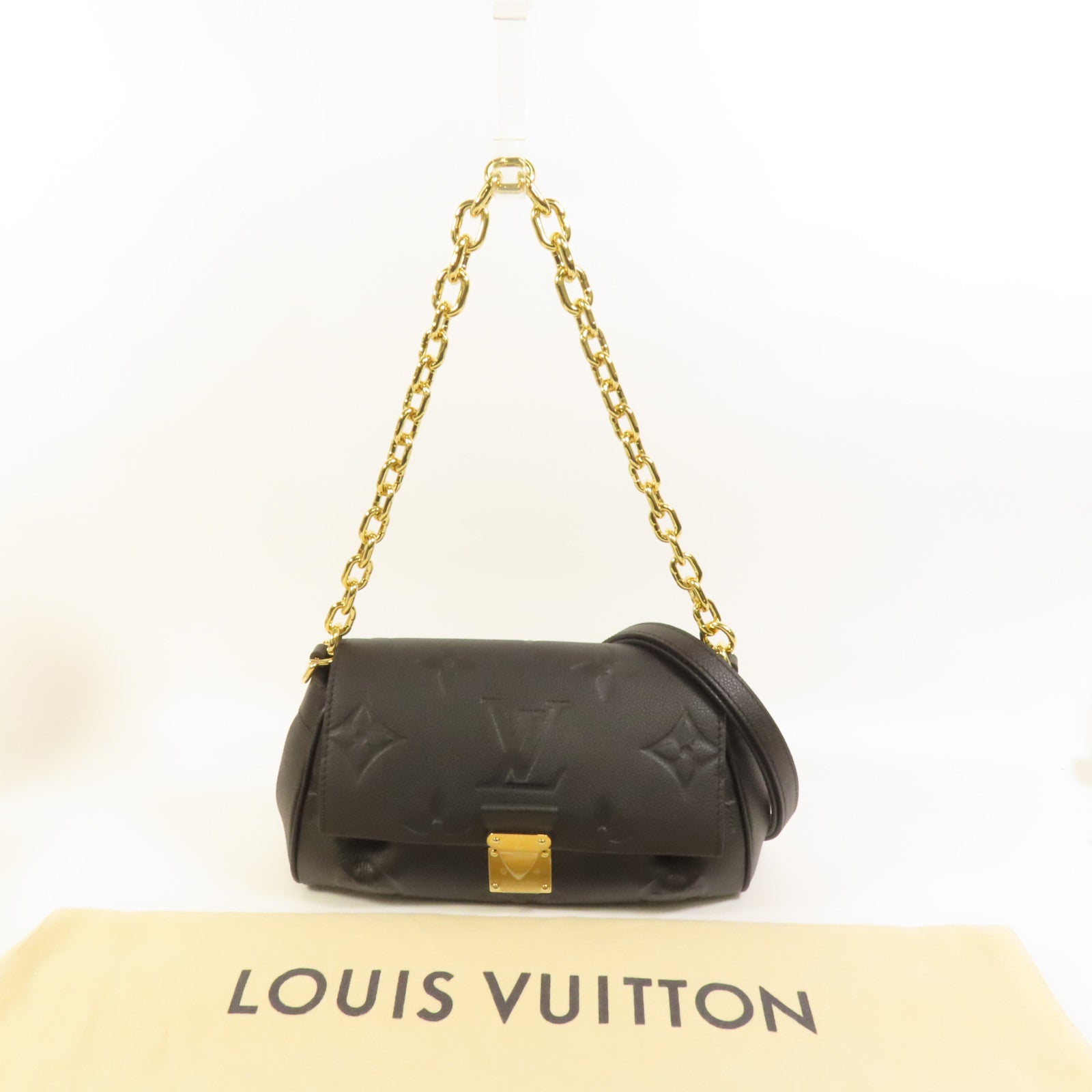 LOUIS VUITTON Monogram Empreinte Favorite金扣手挽肩背兩用袋