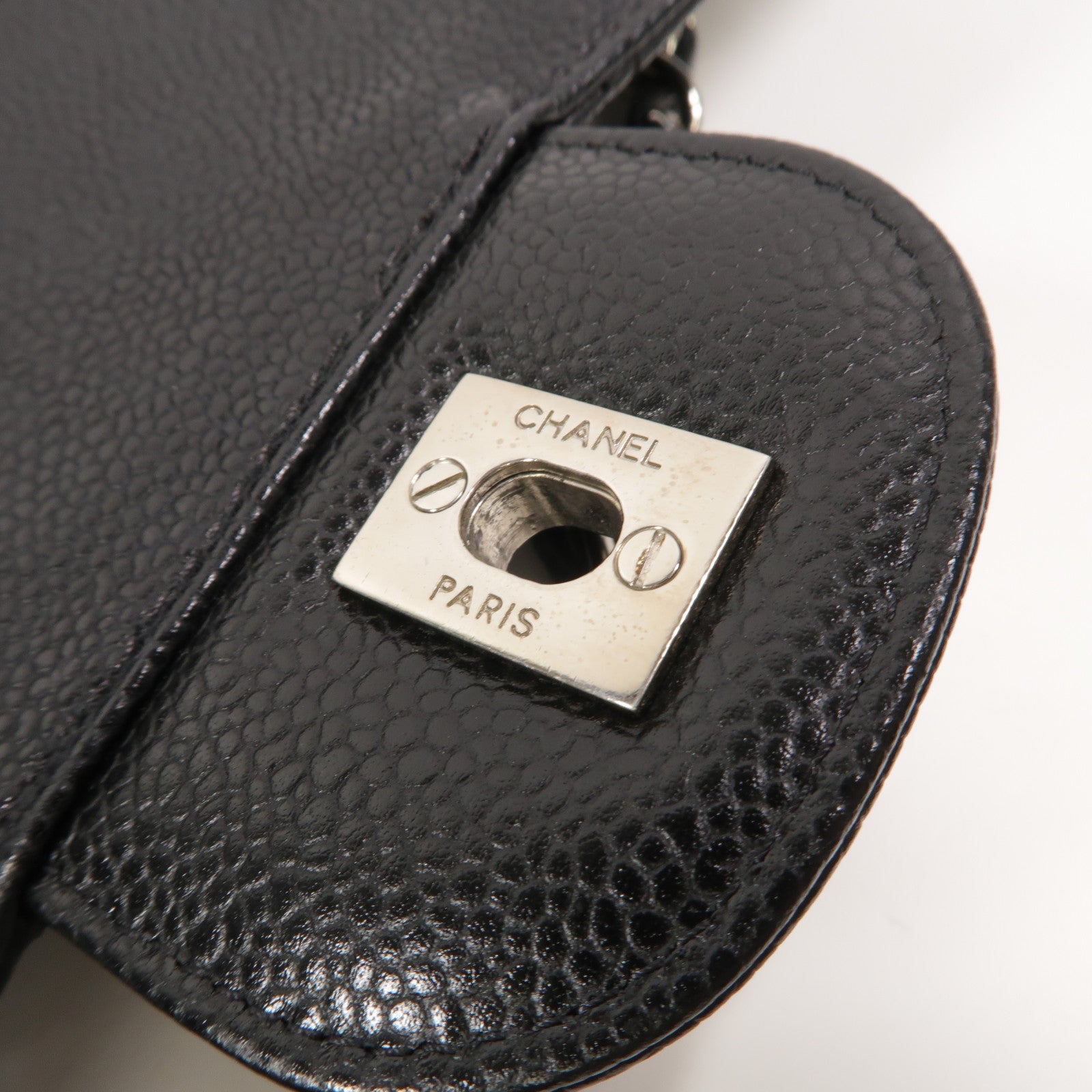 CHANEL 牛皮皮革Large Classic鏈帶肩背袋