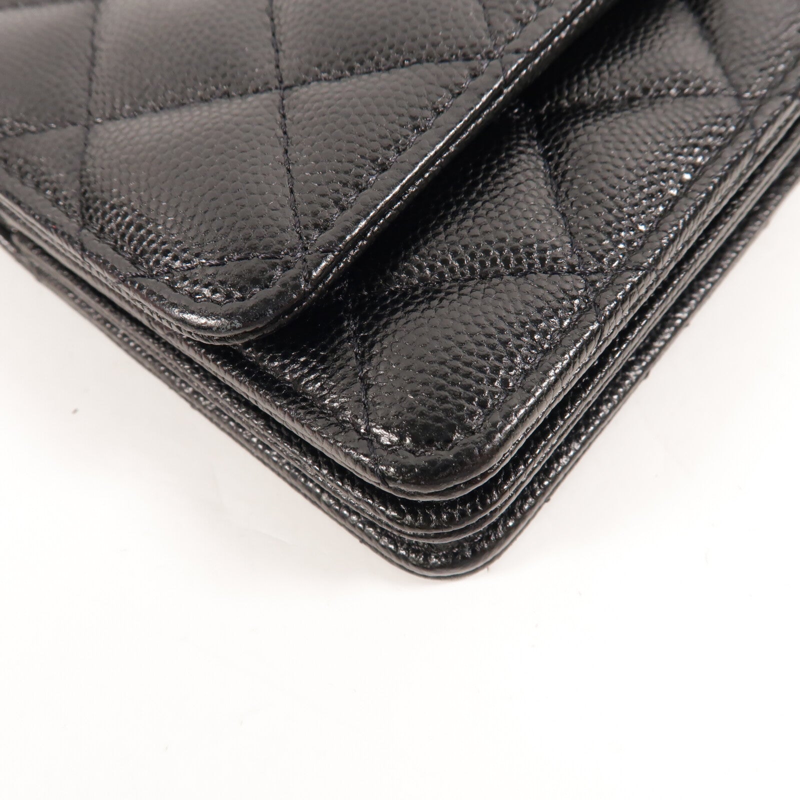 CHANEL 牛皮皮革Mini WOC Wallet On Chain鏈帶肩背袋