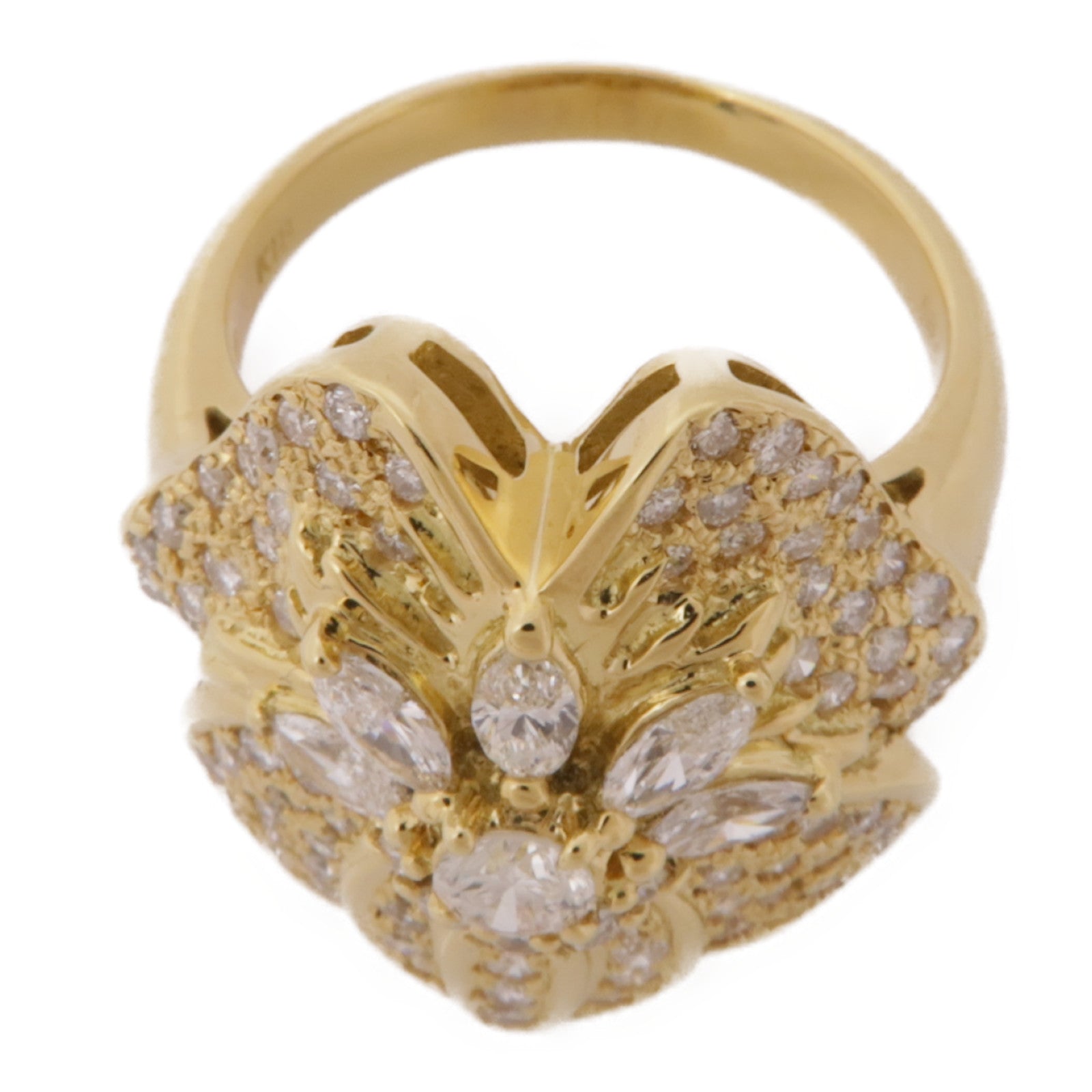 JEWELRY Diamond Ring 18K Yellow Gold US#6.25