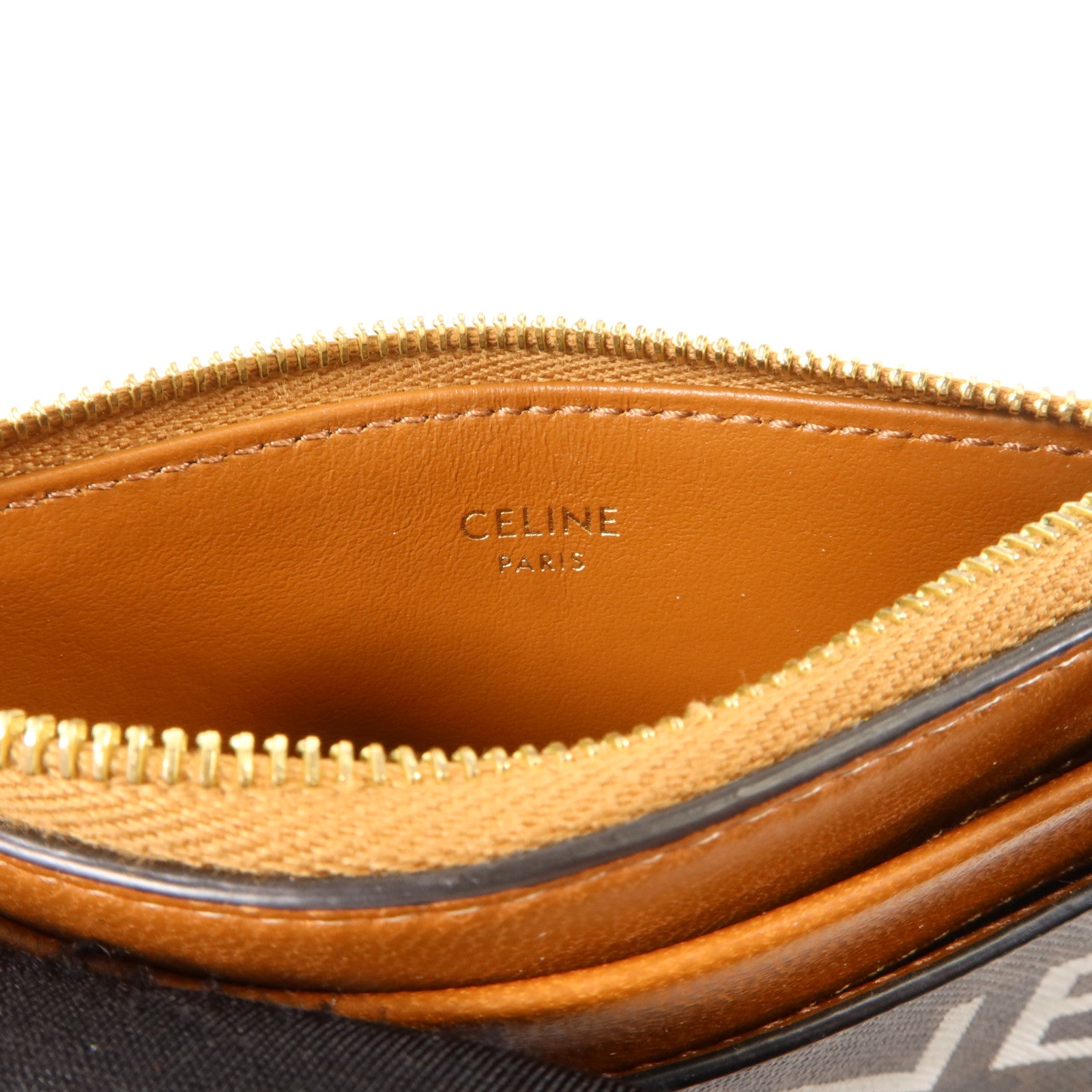 CELINE 塗層帆布Zipped Card Holder卡片套