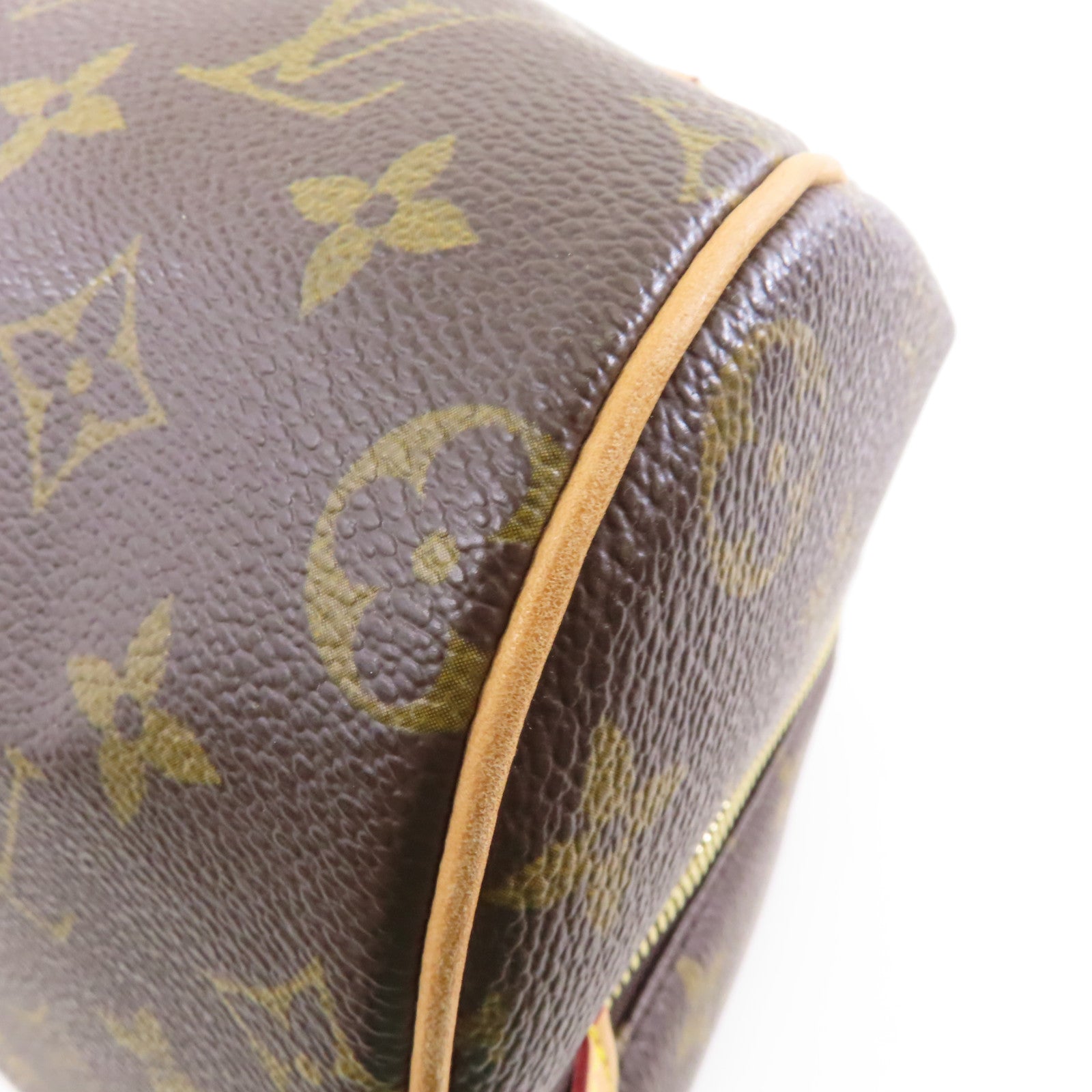 LOUIS VUITTON Monogram Ribera MM金扣手挽袋啡色