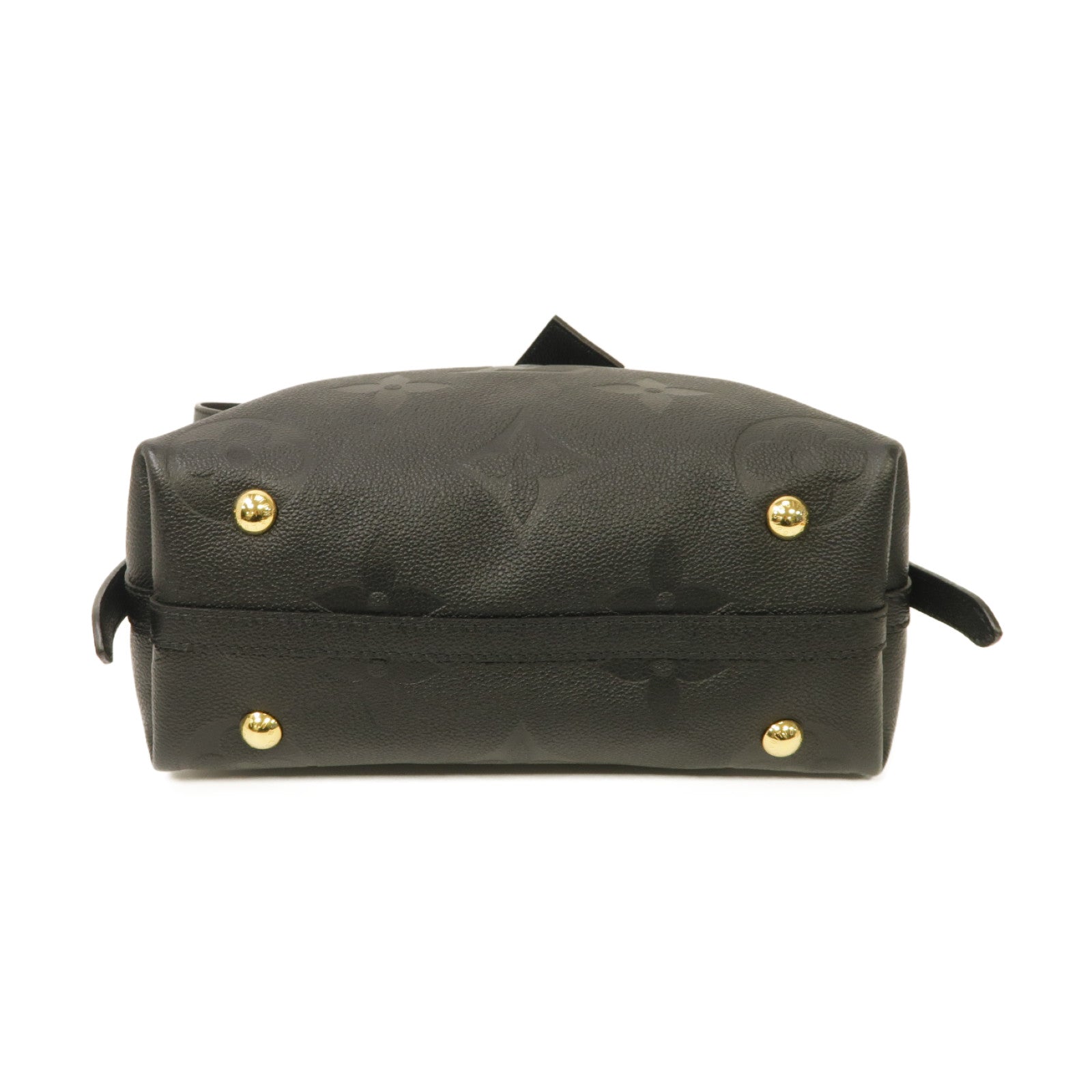 LOUIS VUITTON Monogram Empreinte CarryAll PM金扣肩背袋黑色