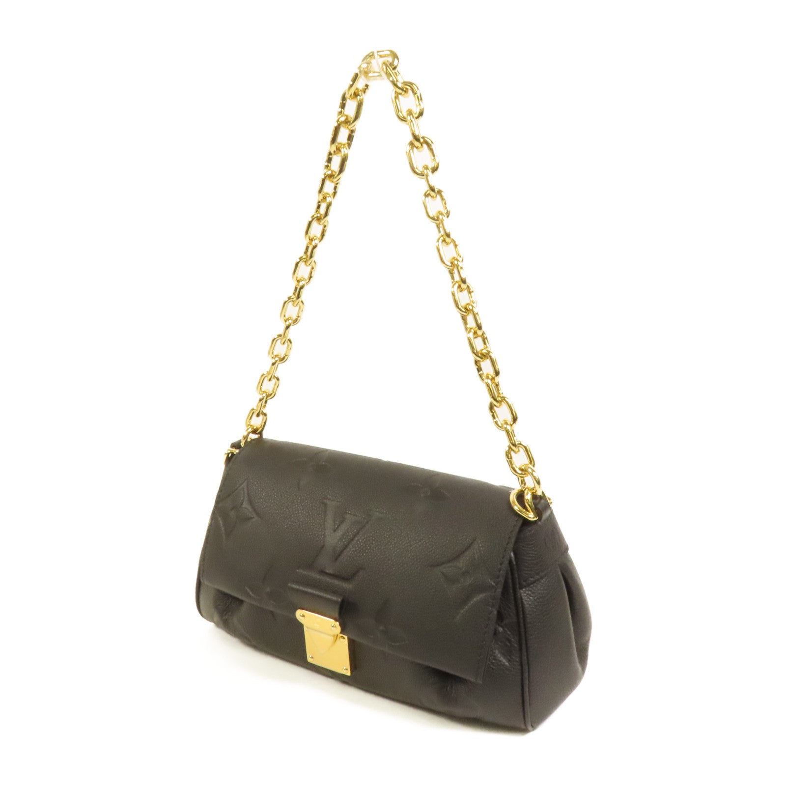 LOUIS VUITTON Monogram Empreinte Favorite金扣手挽肩背兩用袋