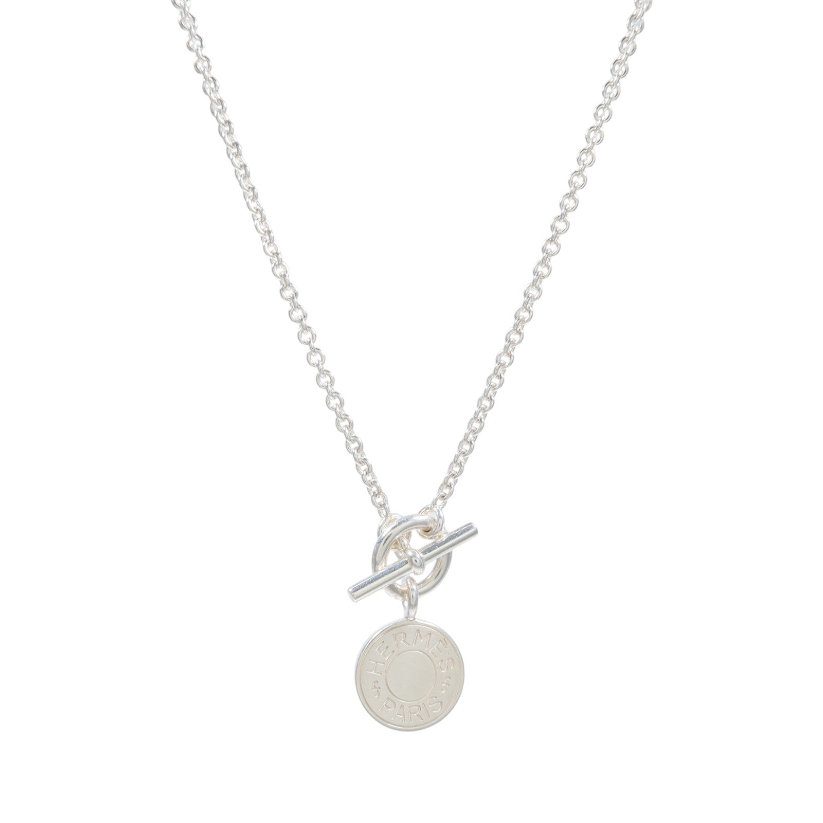 HERMES 金屬Amulettes Ex-Libris Necklace項鍊