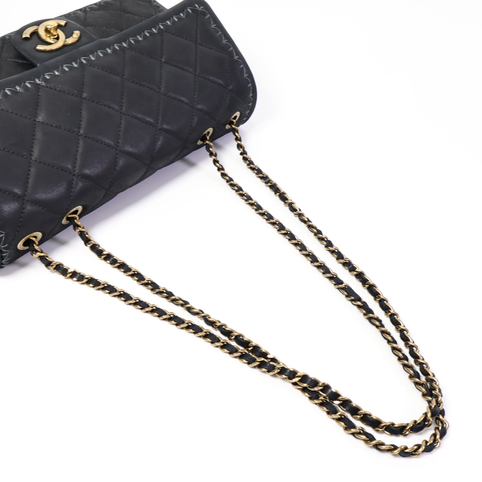 CHANEL 牛皮皮革Chain Shoulder Bag鏈帶肩背袋