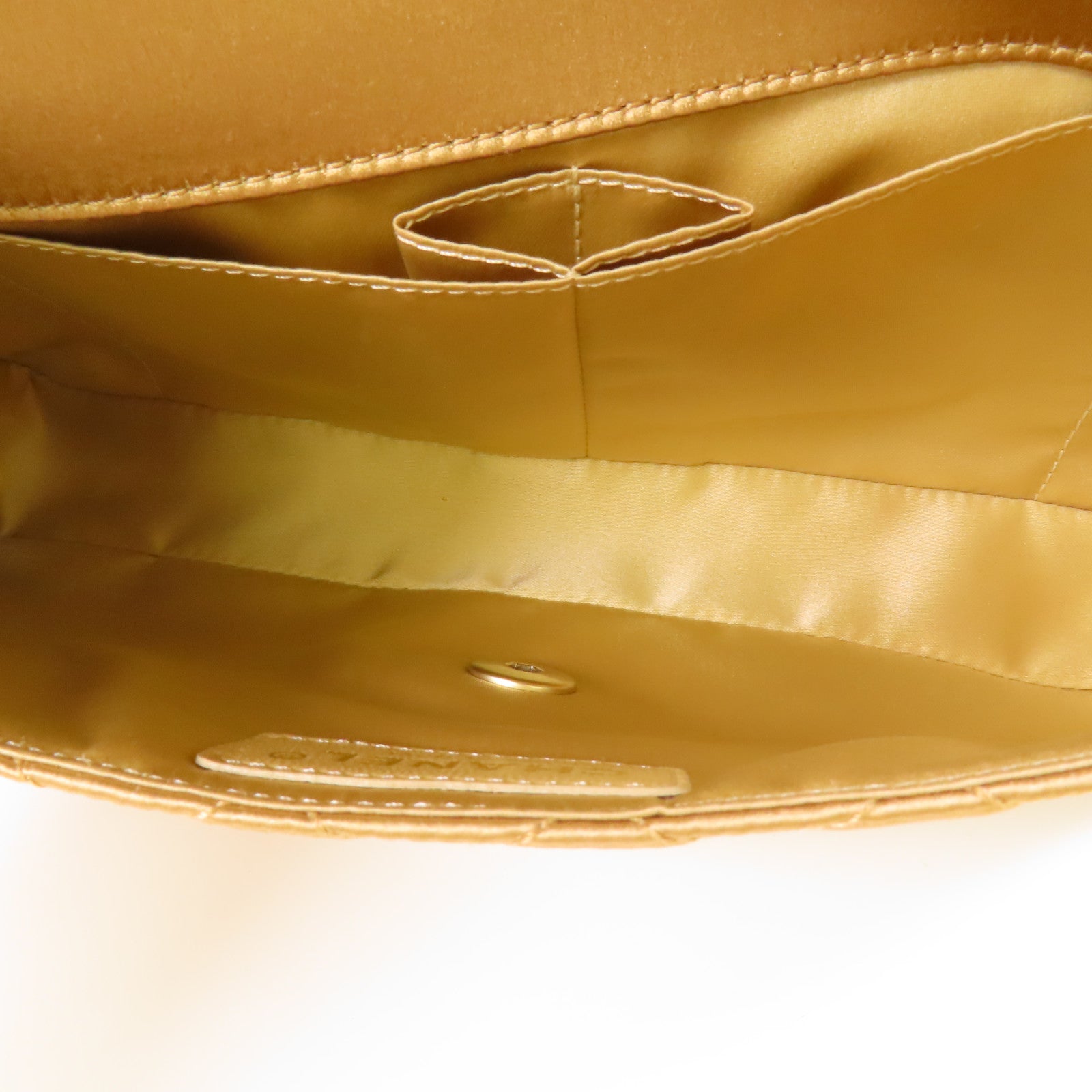 CHANEL 絲質Chain Shoulder Bag金扣鏈帶肩背袋