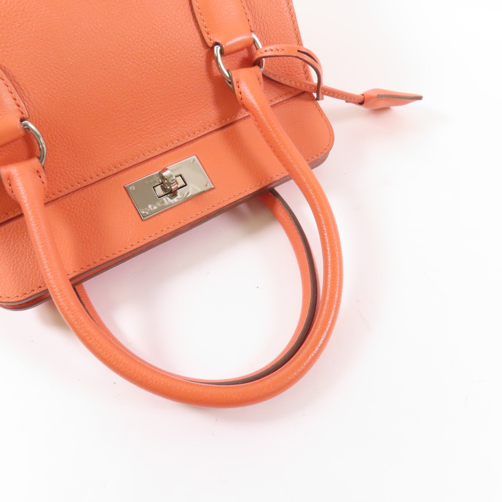HERMES Evercolor皮革Tool Box 20手挽肩背兩用袋Crevette