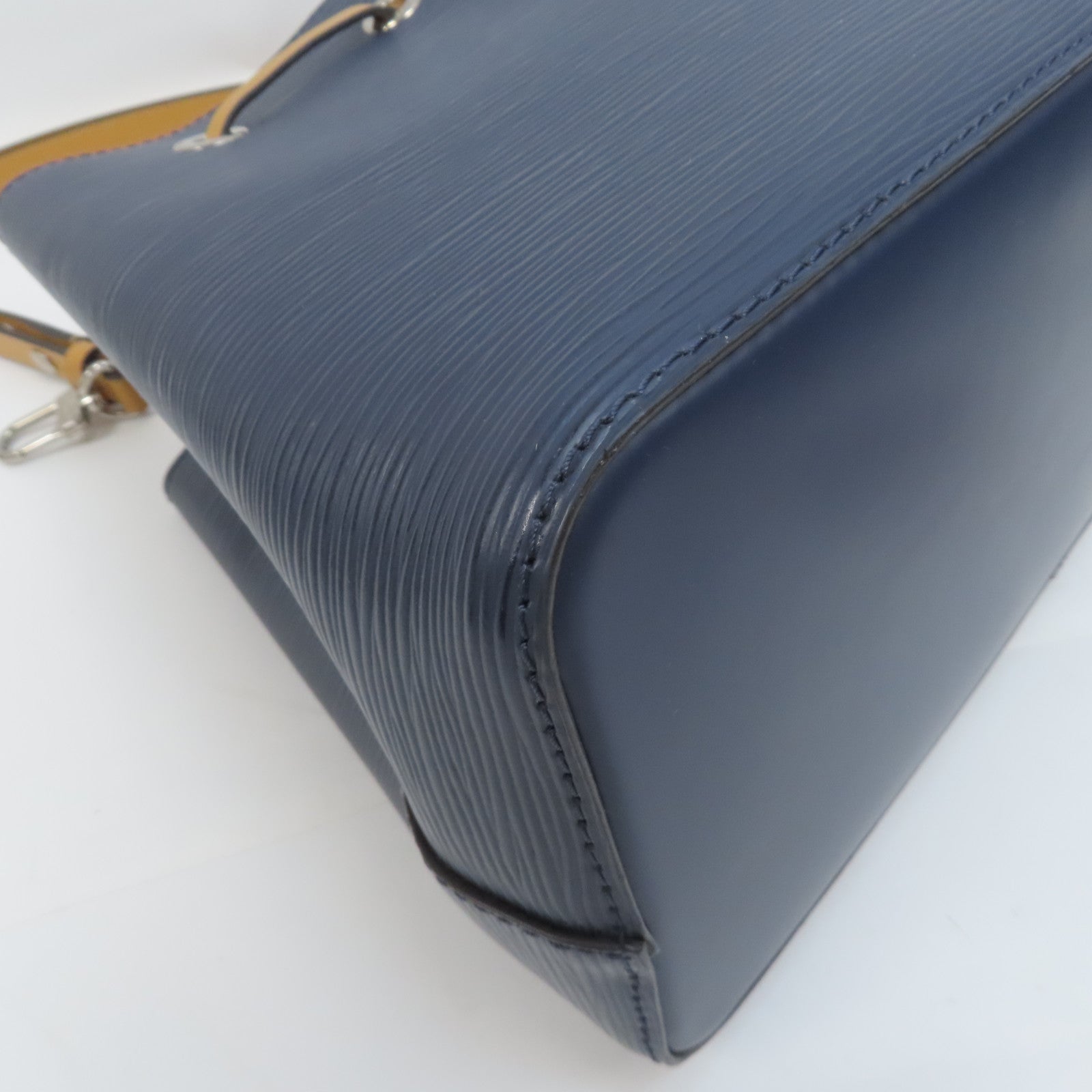 LOUIS VUITTON Epi NeoNoe BB銀扣手挽肩背兩用袋深藍色