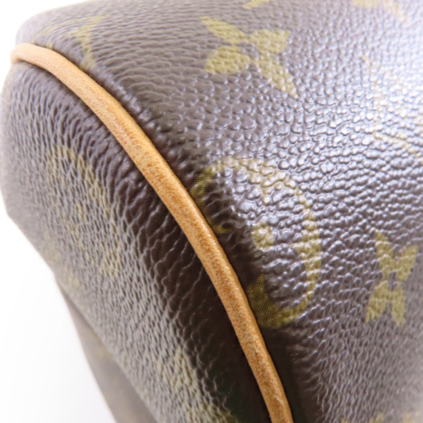 LOUIS VUITTON Monogram Ribera MM金扣手挽袋啡色