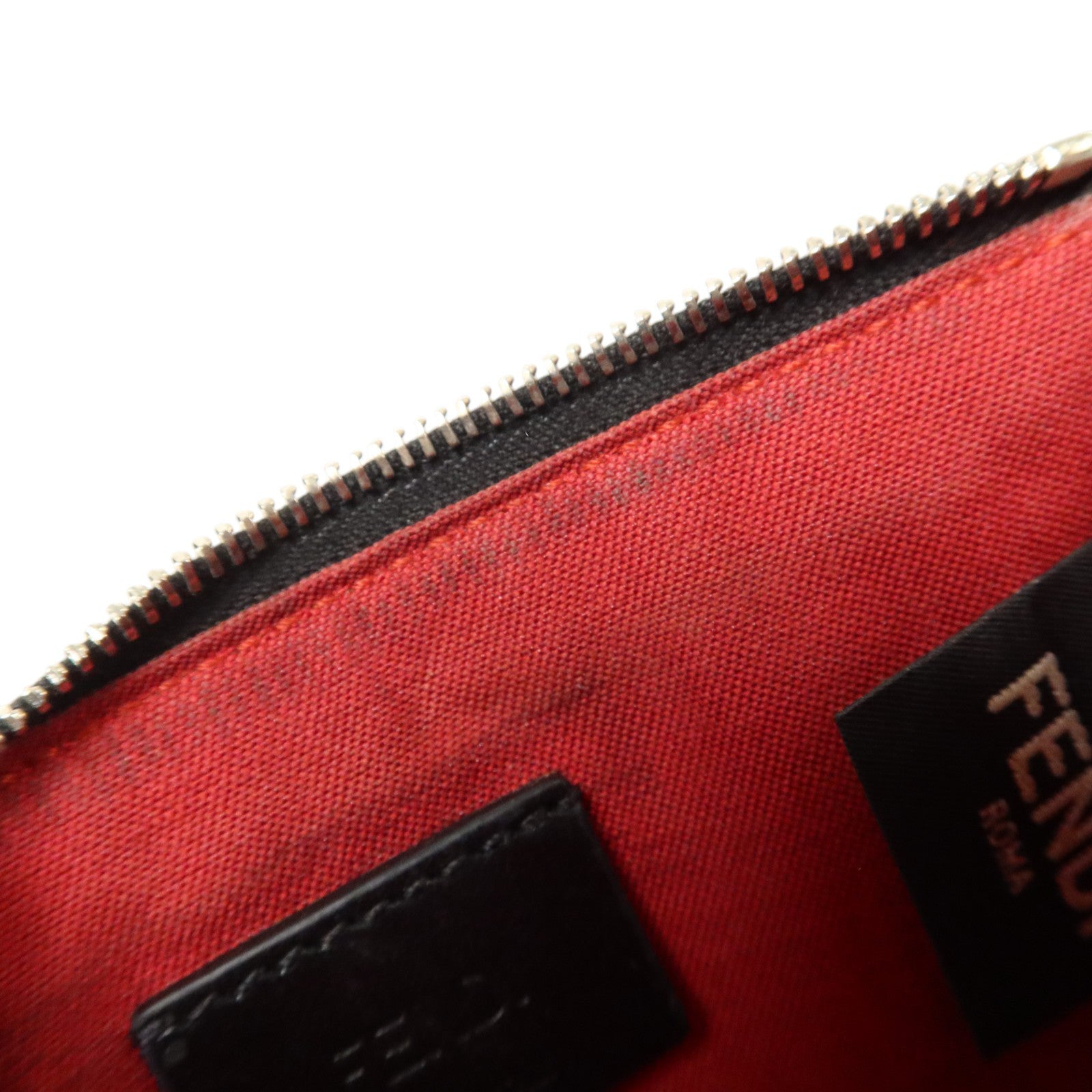 FENDI 牛皮皮革Card Holder銀扣卡片套