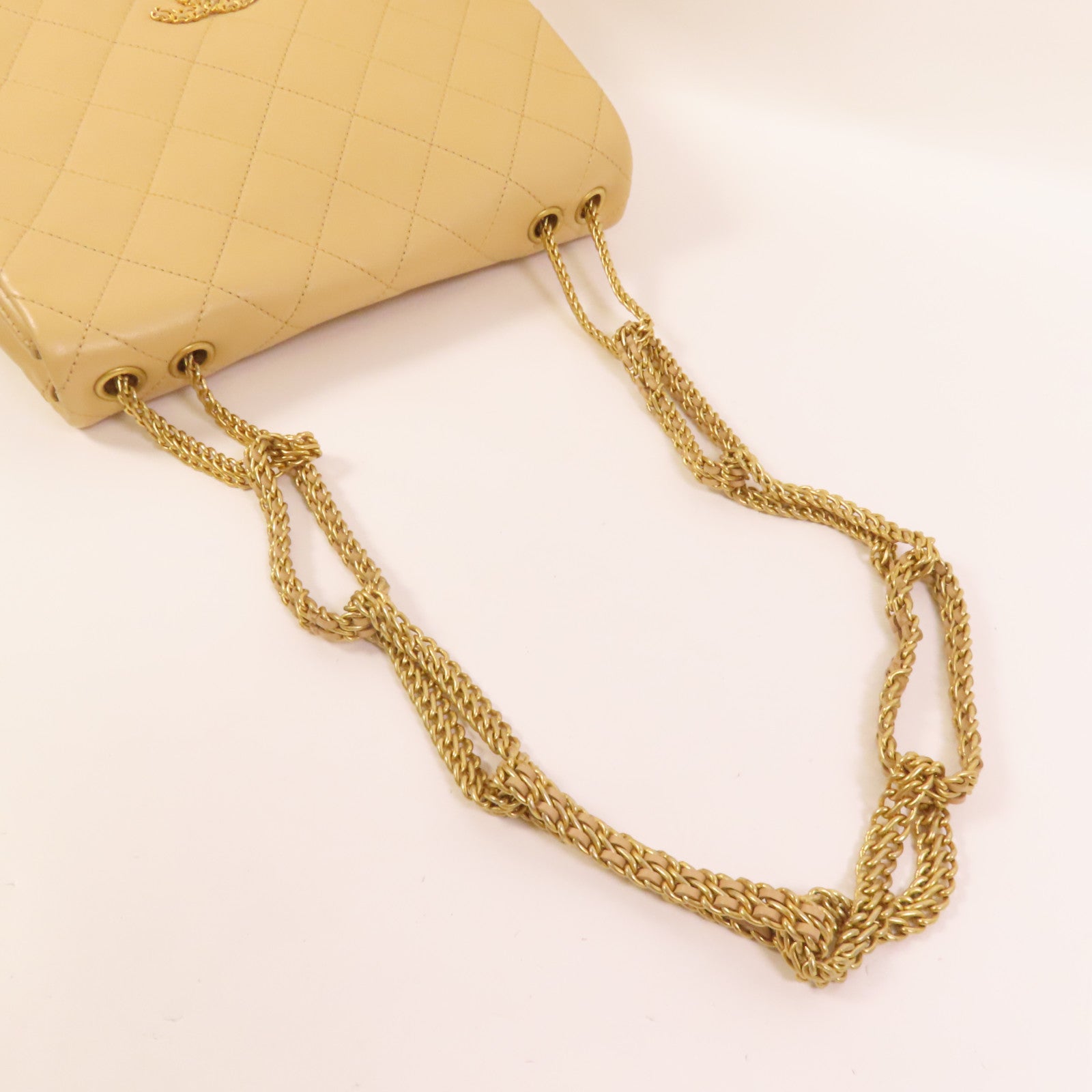 CHANEL 羊皮皮革Chain Shoulder Bag鏈帶肩背袋