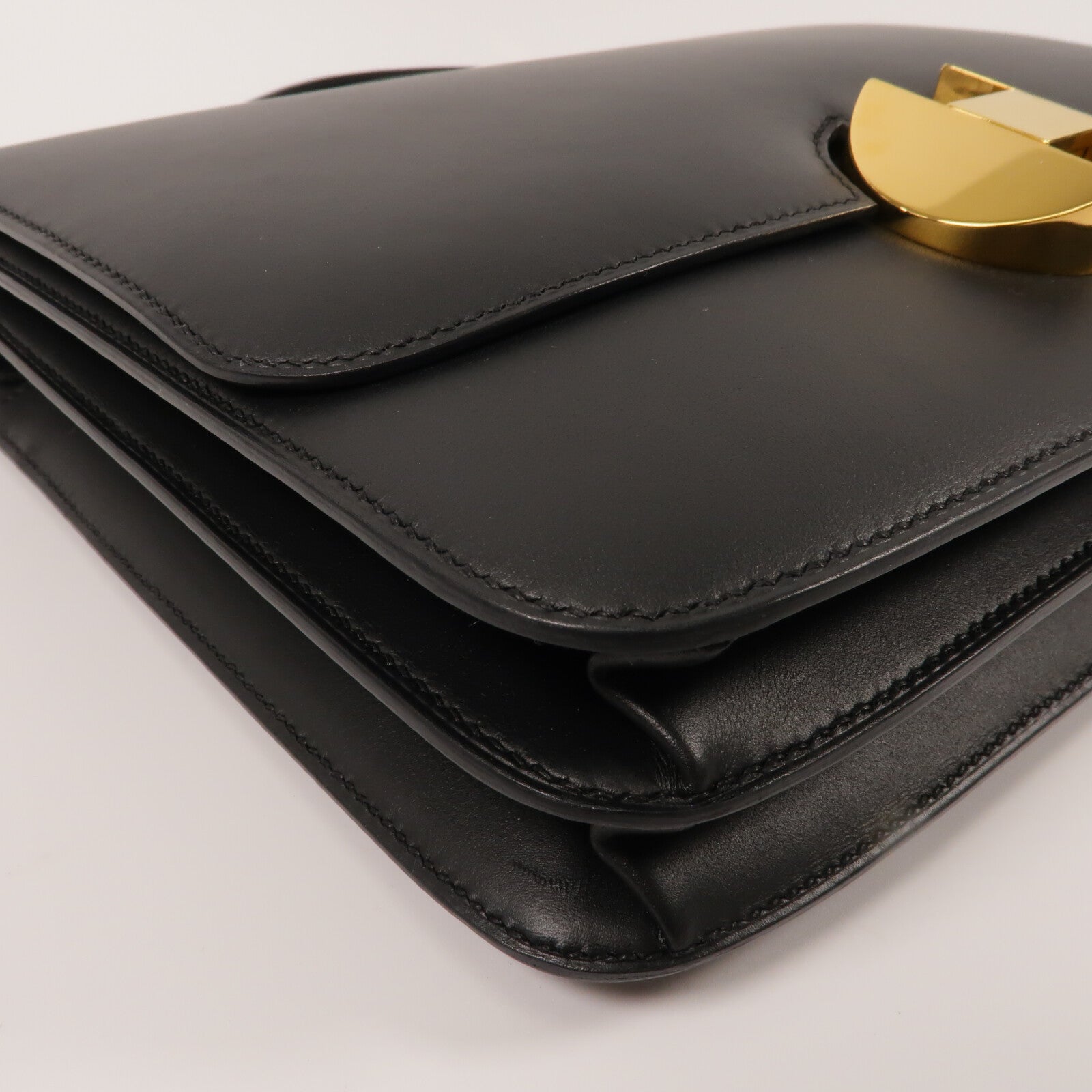 HERMES Sombrero皮革2002-26肩背袋Noir