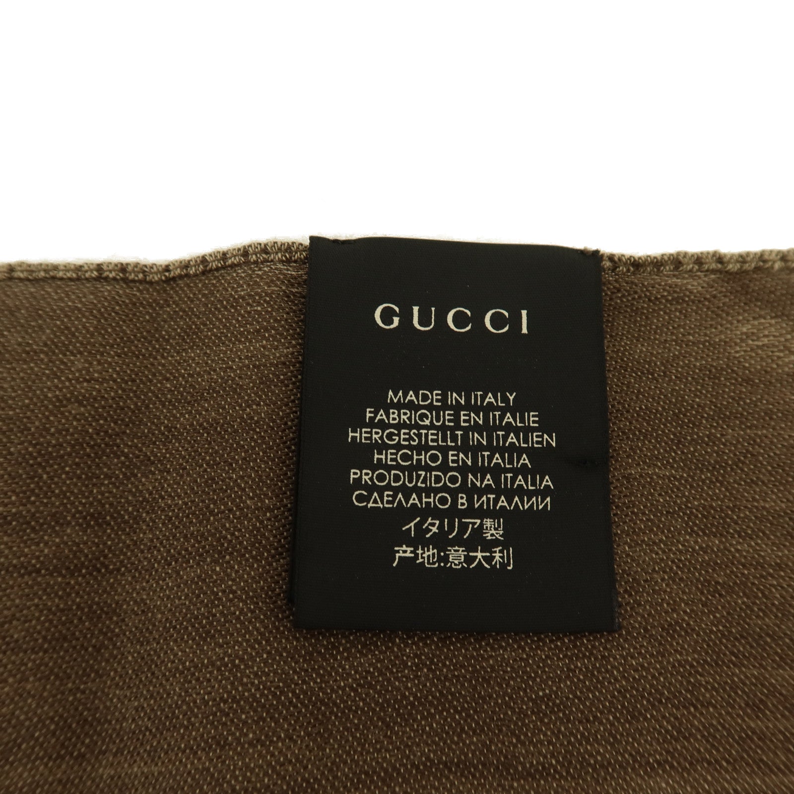 GUCCI 羊毛/絲質Scarf 45x180cm絲巾