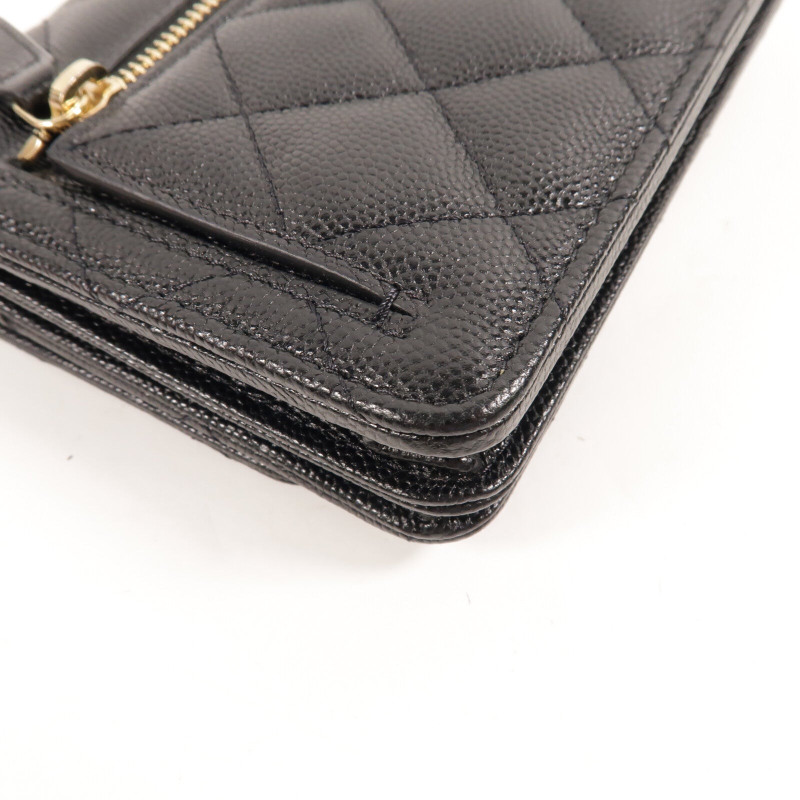 CHANEL 牛皮皮革Mini WOC Wallet On Chain鏈帶肩背袋