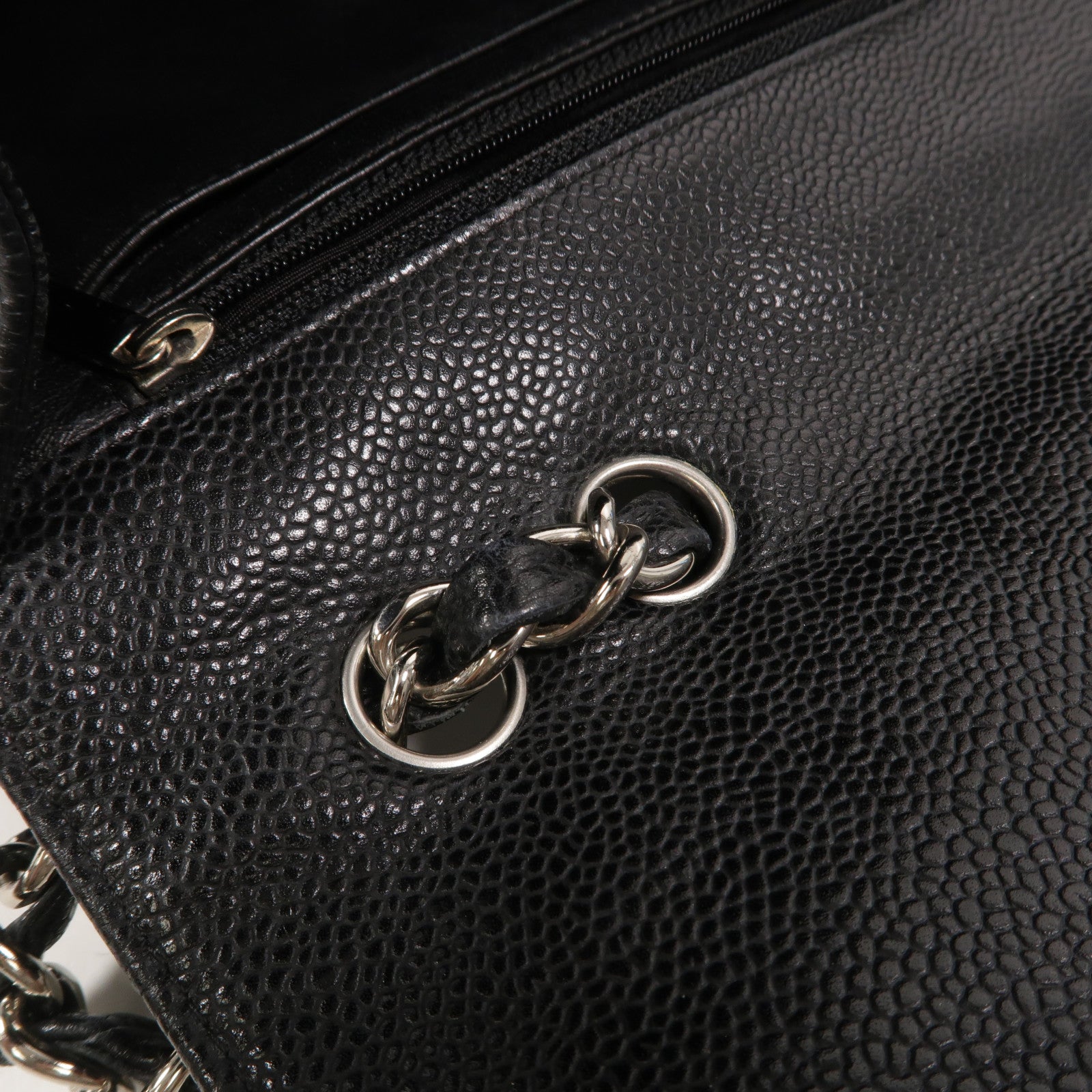 CHANEL 牛皮皮革Large Classic鏈帶肩背袋