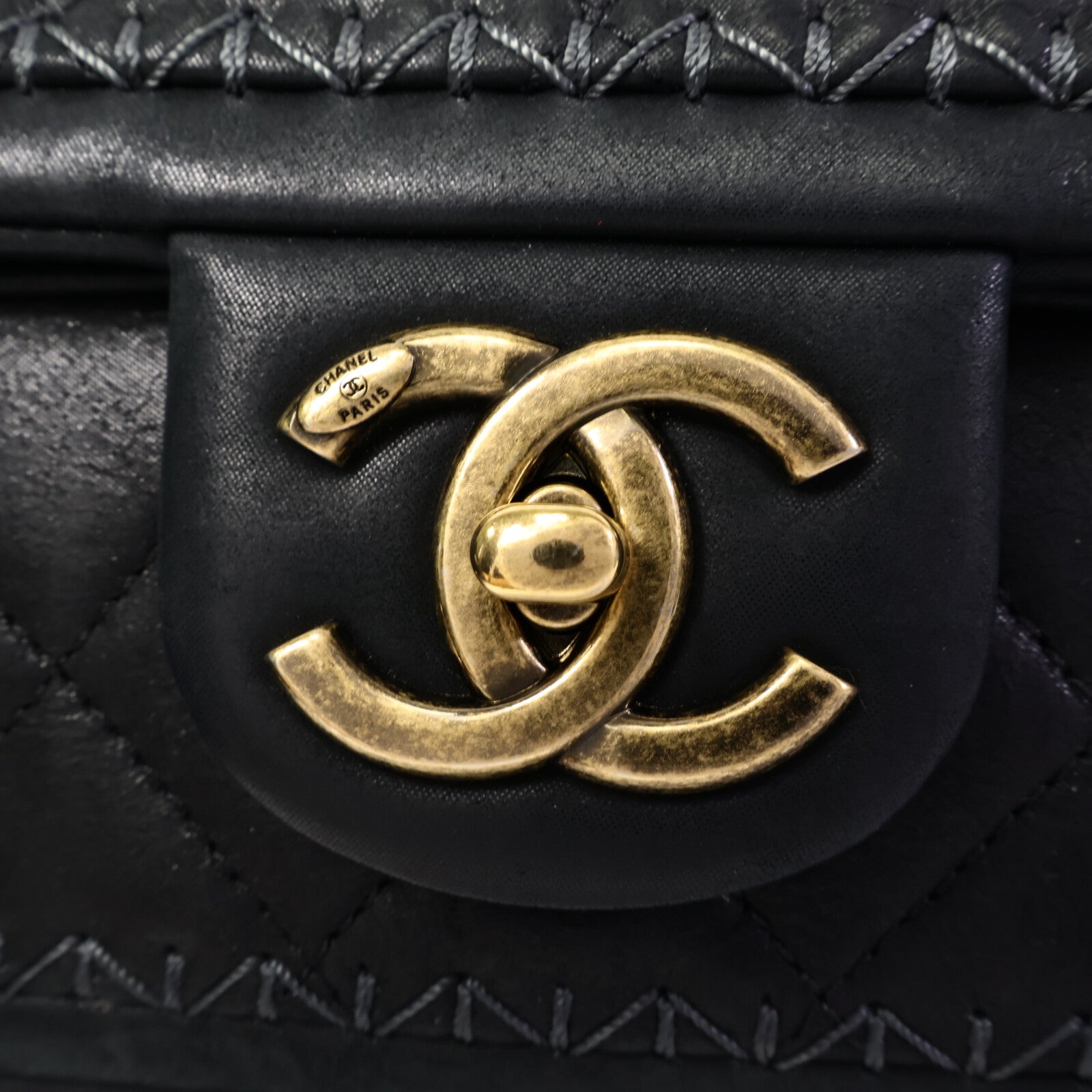 CHANEL 牛皮皮革Chain Shoulder Bag鏈帶肩背袋
