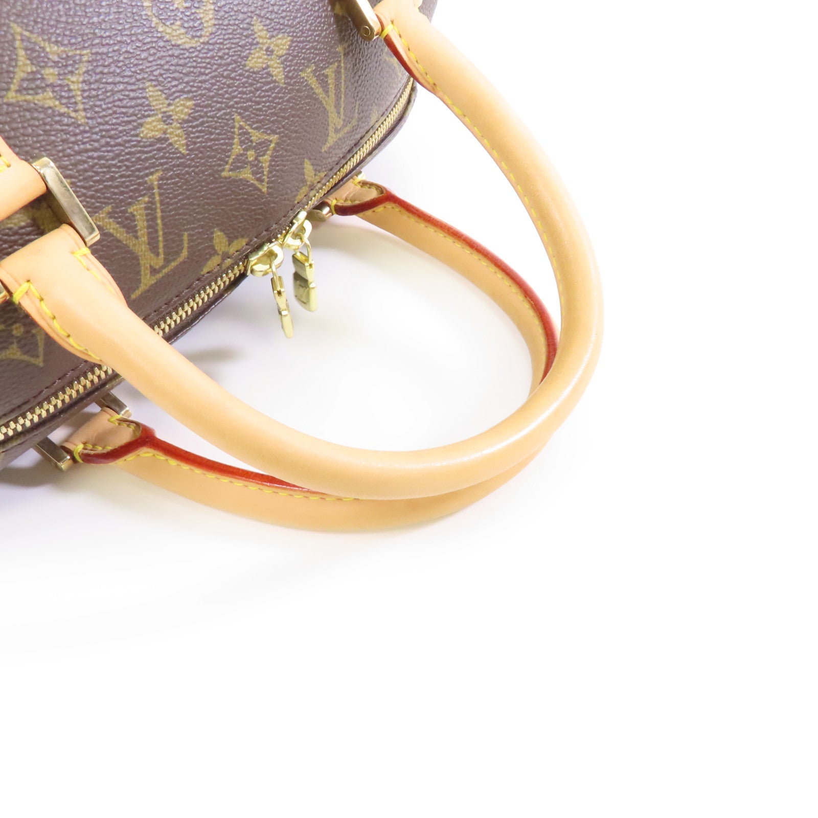 LOUIS VUITTON Monogram Ribera MM金扣手挽袋啡色