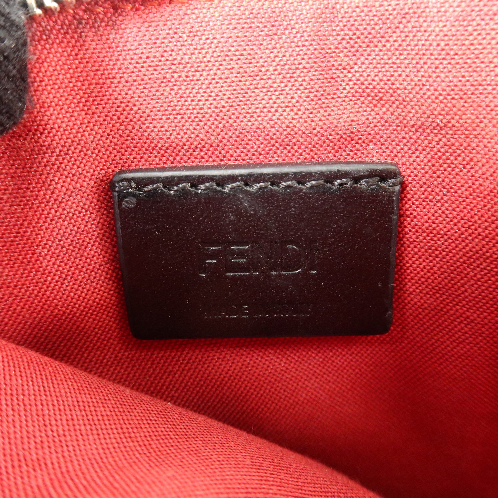 FENDI 牛皮皮革Card Holder銀扣卡片套