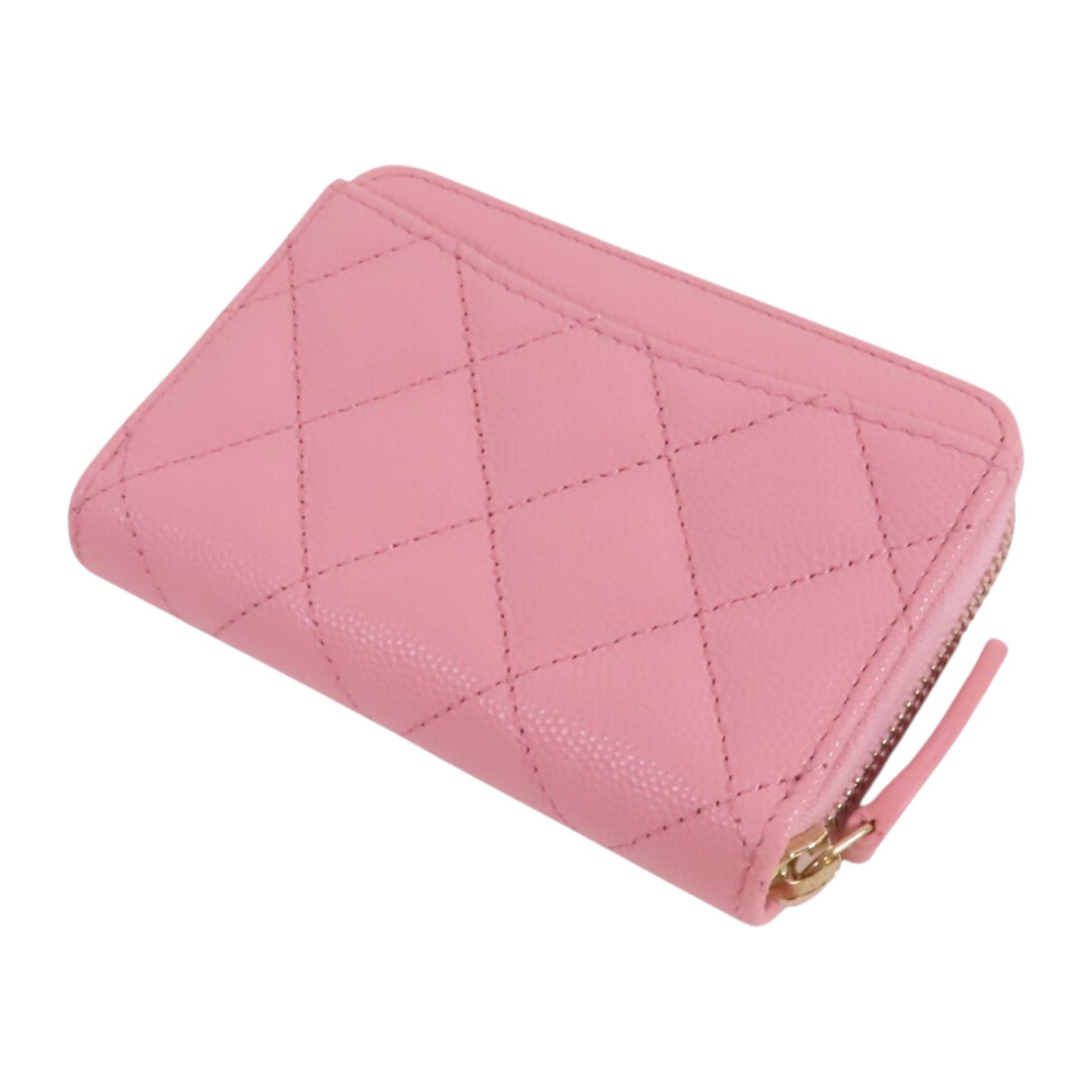 CHANEL 牛皮皮革Coins Card Case金扣零錢卡套