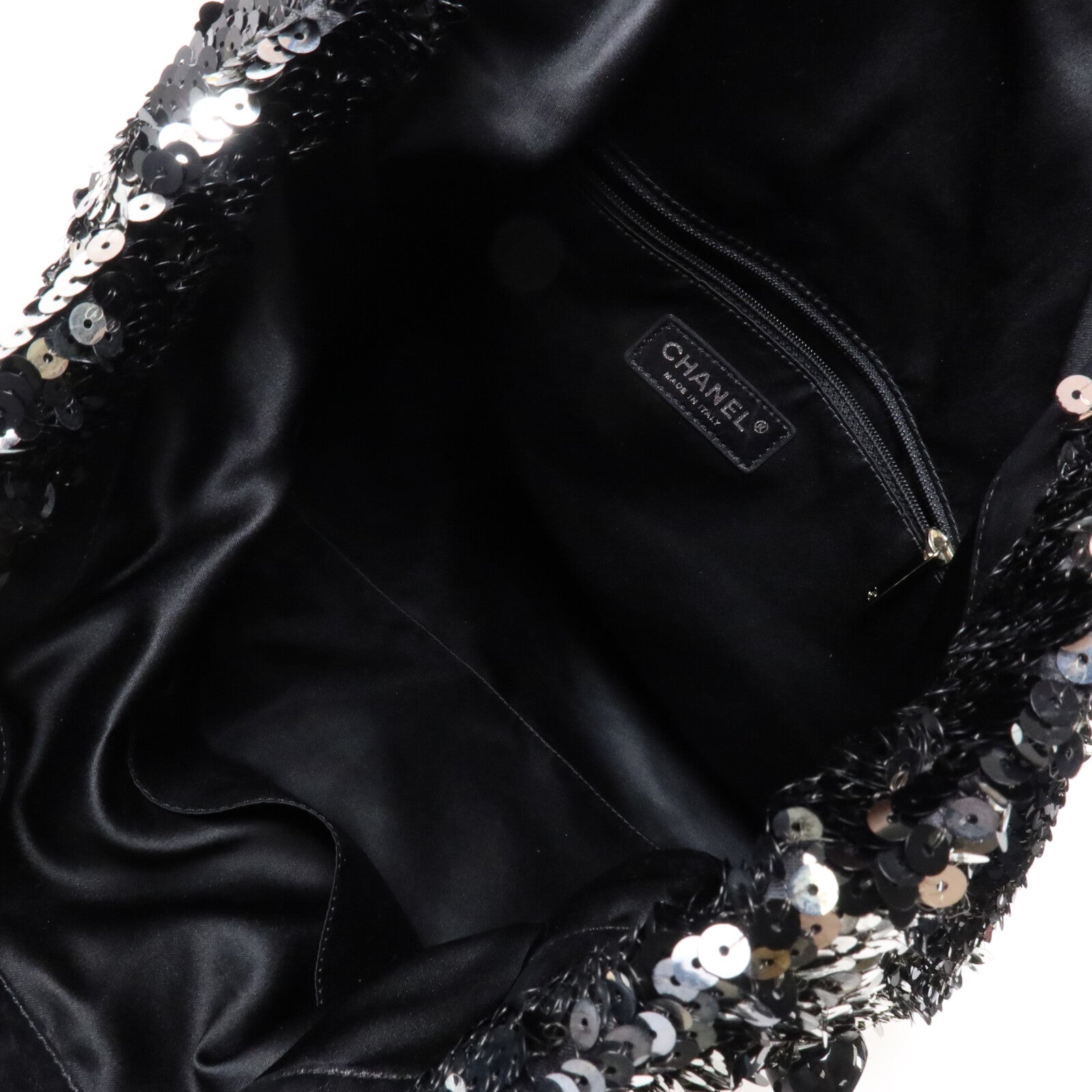 CHANEL 珠片CC Drawstring Tote Bag鏈帶手挽袋