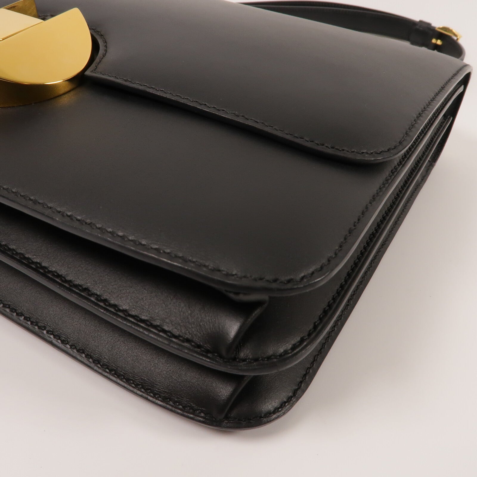 HERMES Sombrero皮革2002-26肩背袋Noir